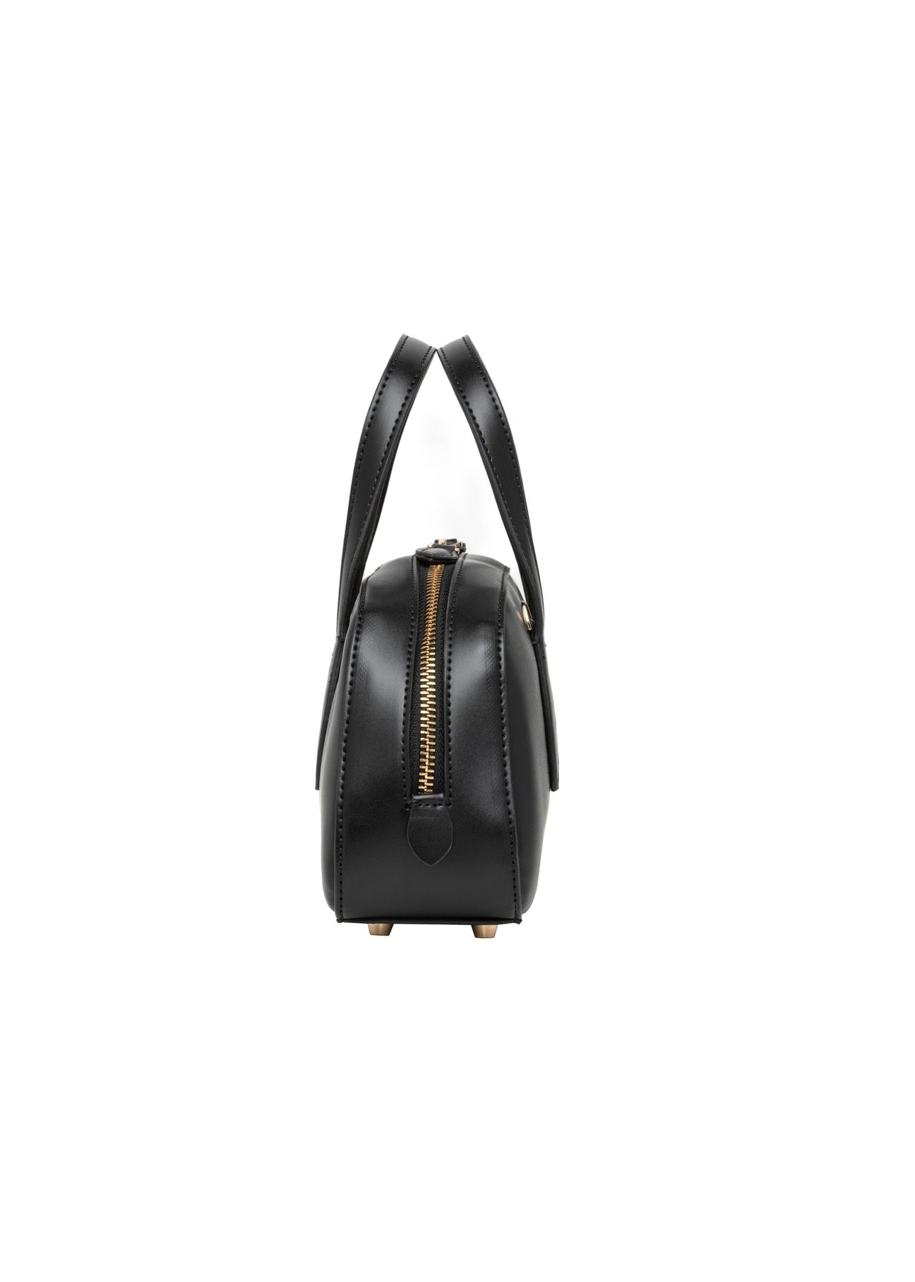 Small women's handbag in black TOREC-1382-99(Z26), side view of the product on a white background.
