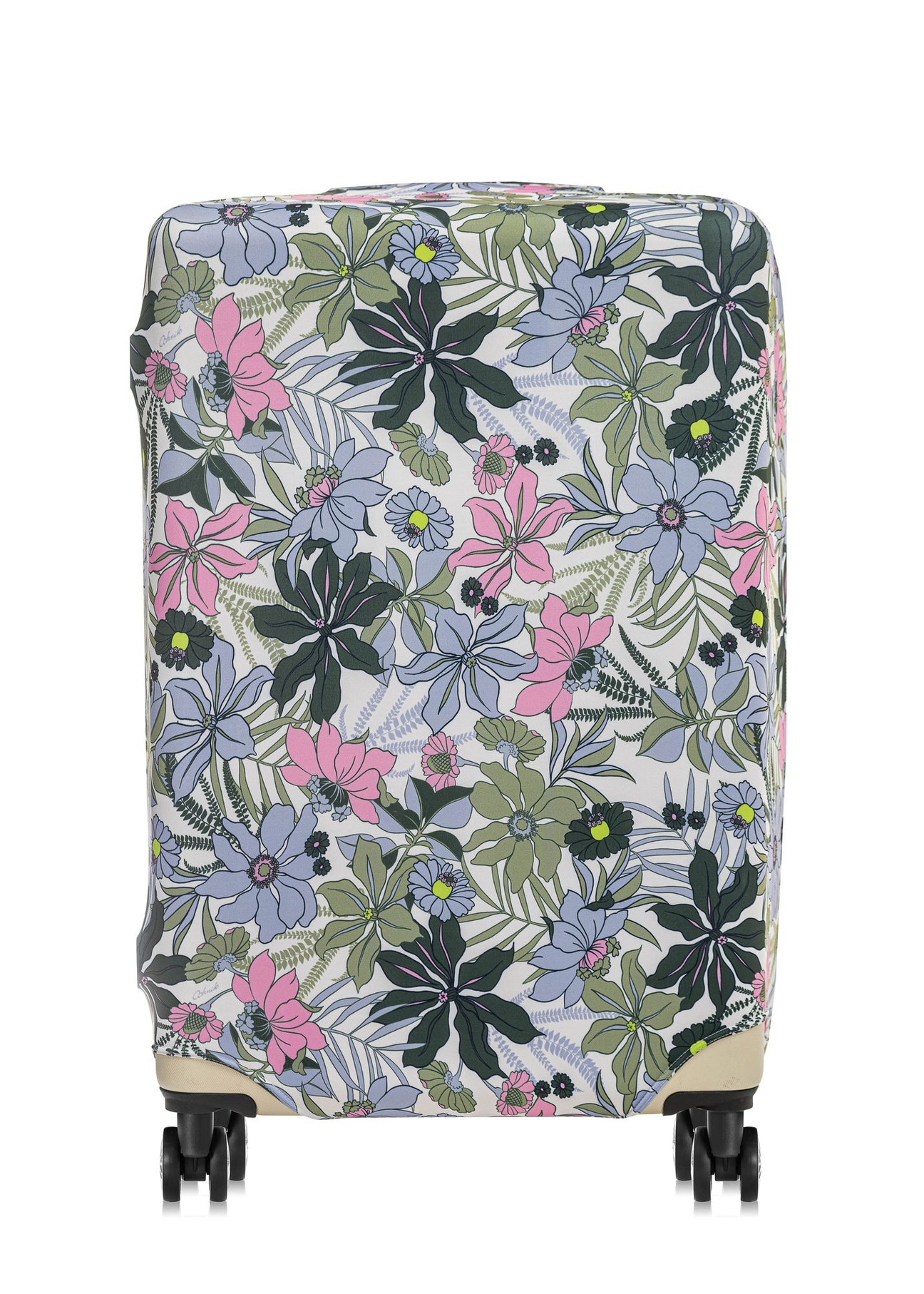 Cover with flowers for a large suitcase AW-005-0023-15-L(W24)-01