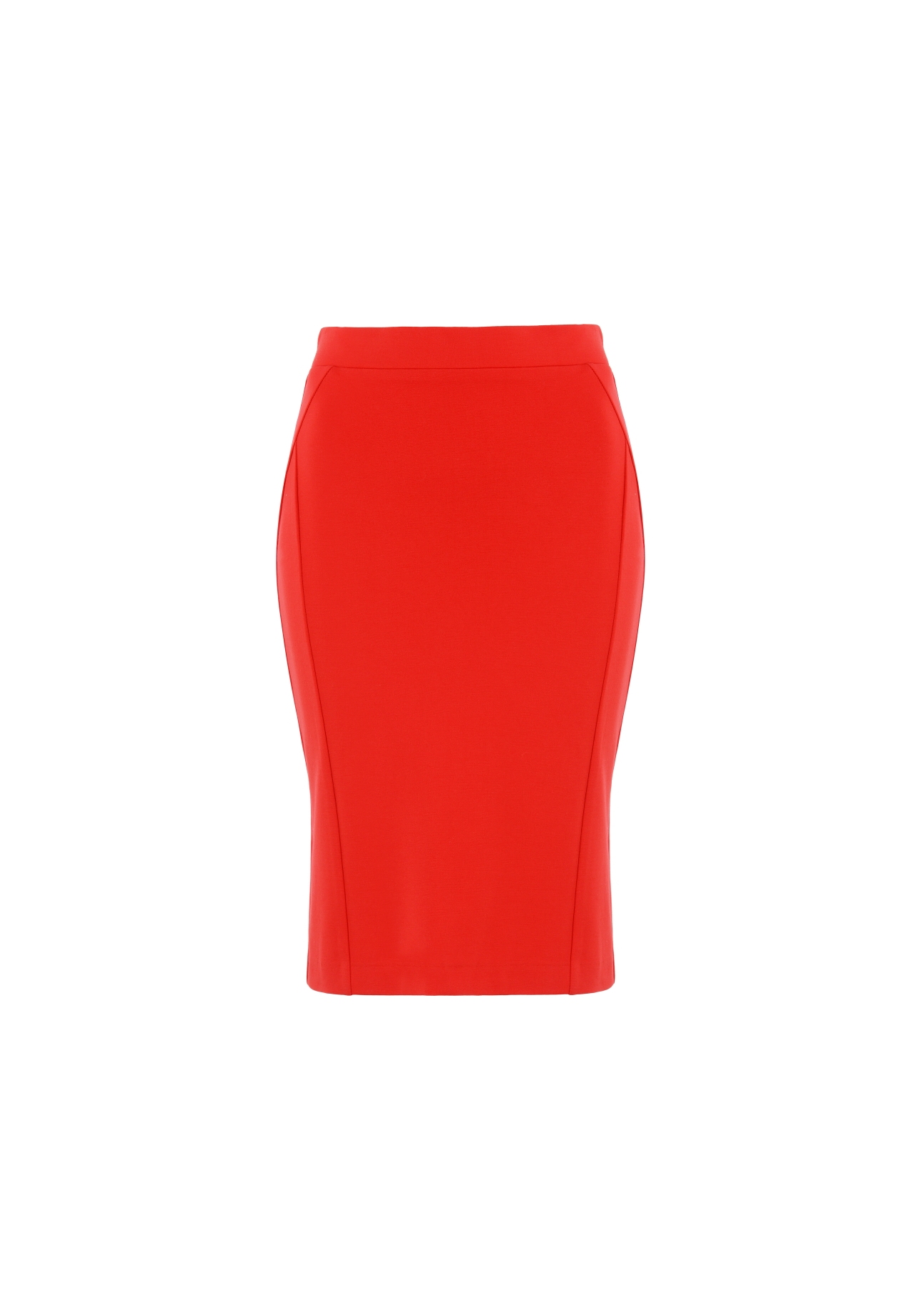 Red pencil skirt SPCDT-0031-42(W21)-02