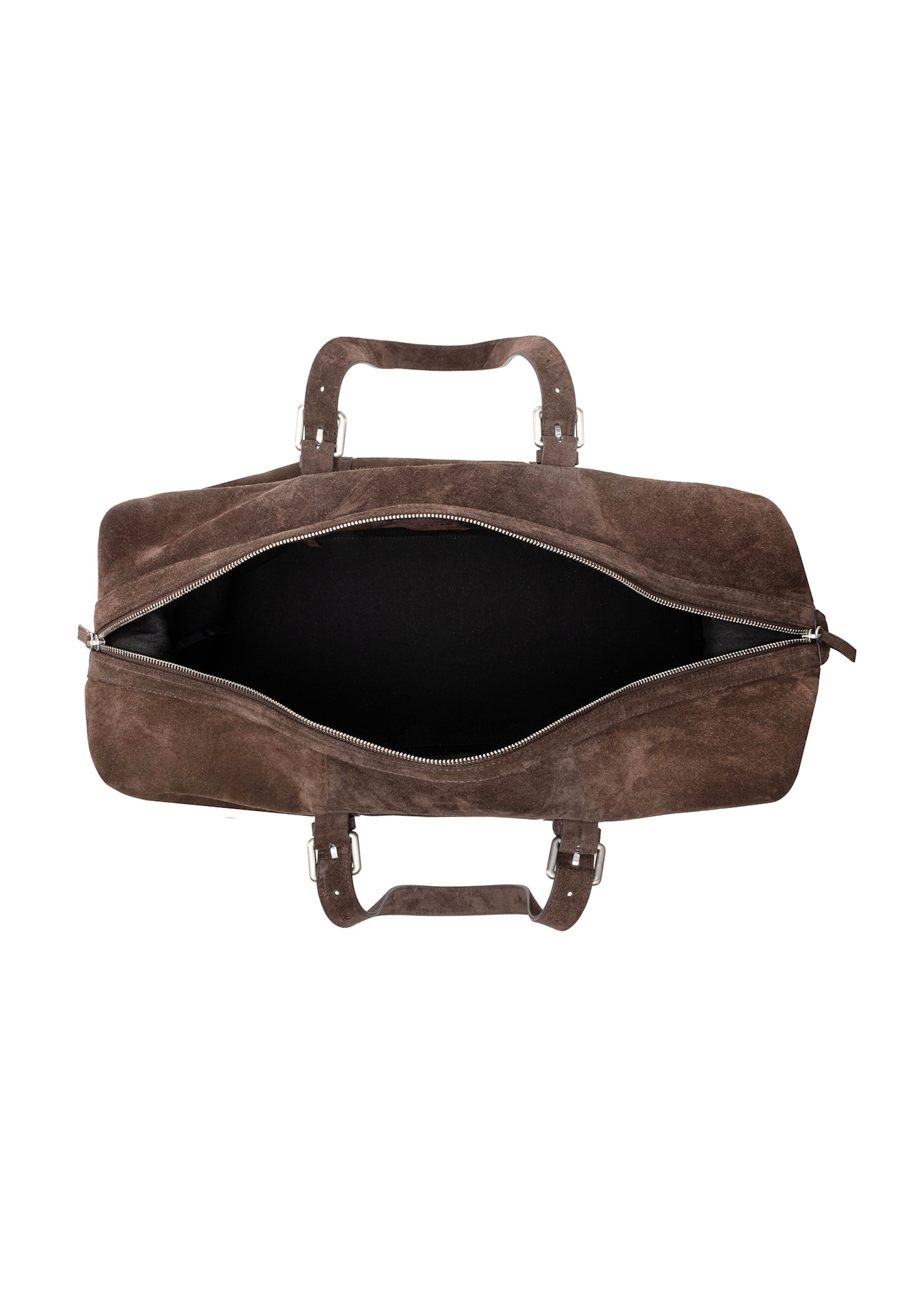 Chocolate leather men's bag TORMS-0476-90(Z25), product view inside on white background.