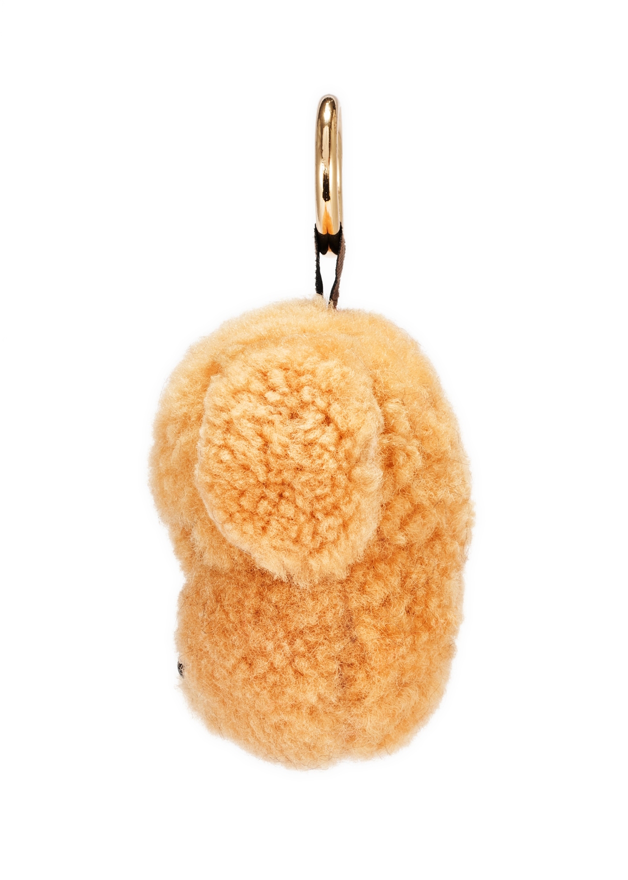 Brown dog-shaped keychain BRELOK-210A-81(Z25), side view of the product on a white background.