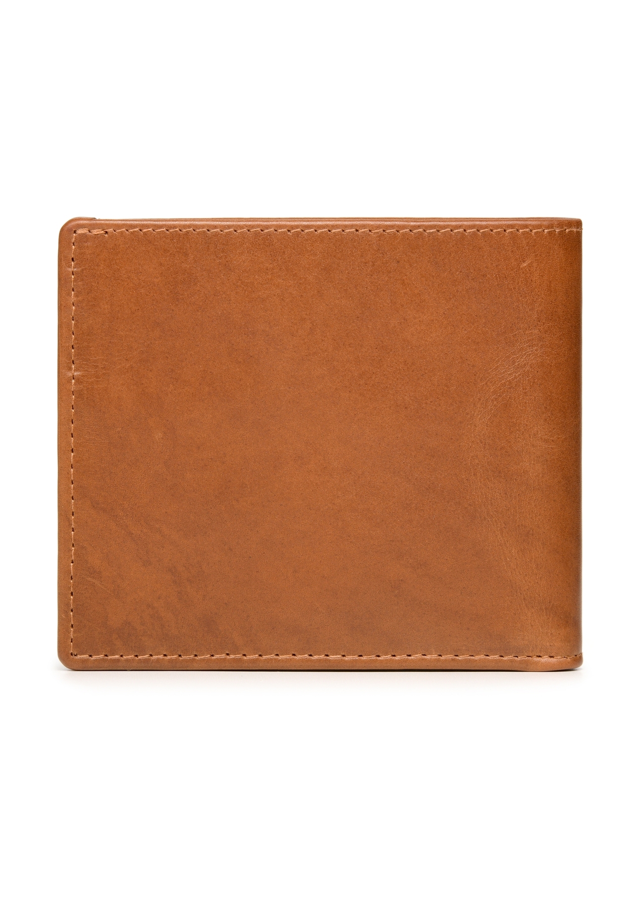 Men's leather wallet PORMS-0301A-88(Z25), product view from the back on a white background.