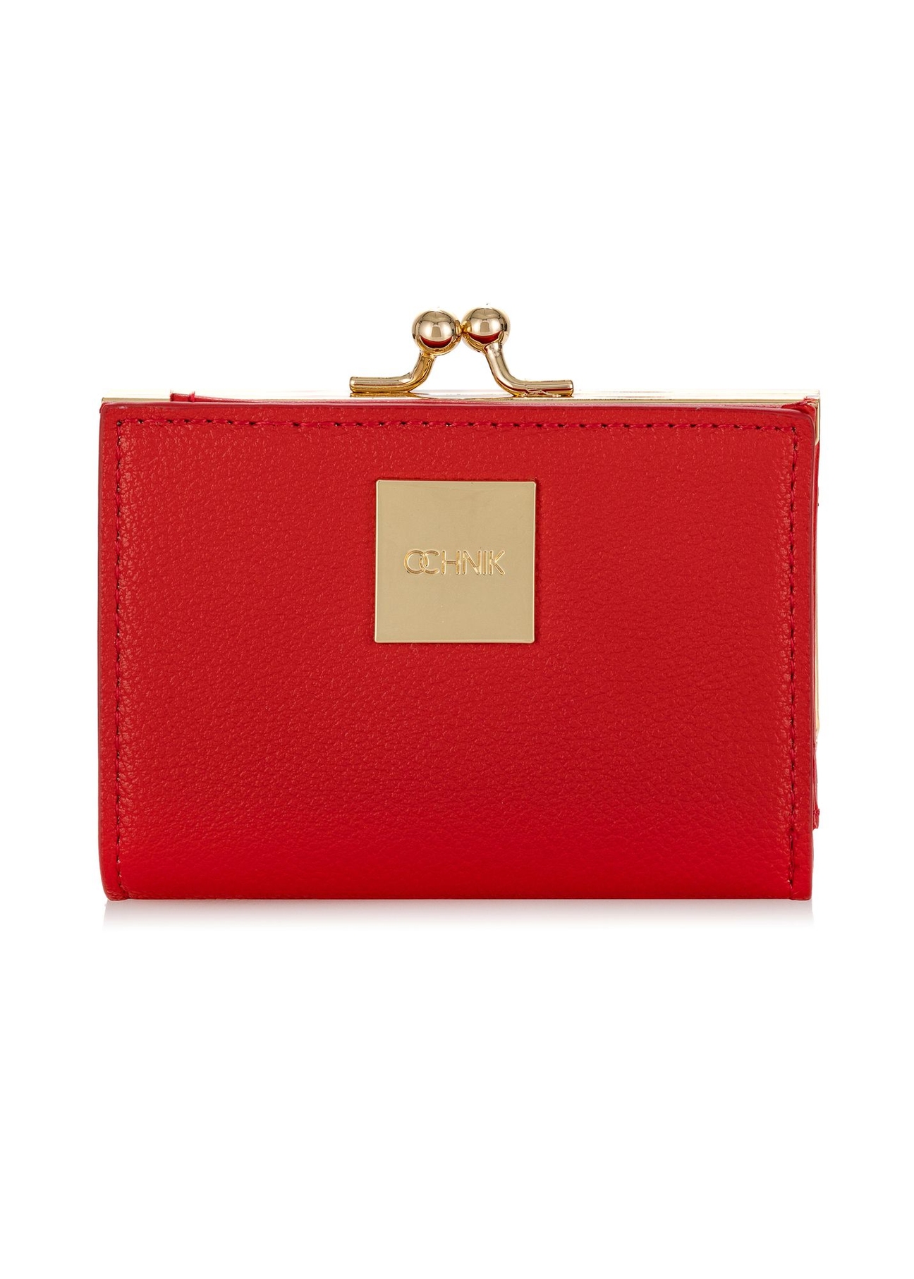 Red small women's wallet POREC-0365-42(W24)-01