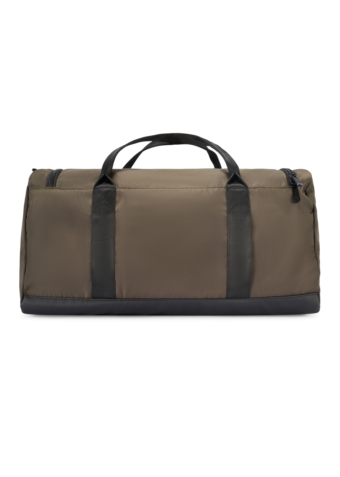 Khaki travel bag TORMN-0417-8D(W26) - product view from the back, on a white background.