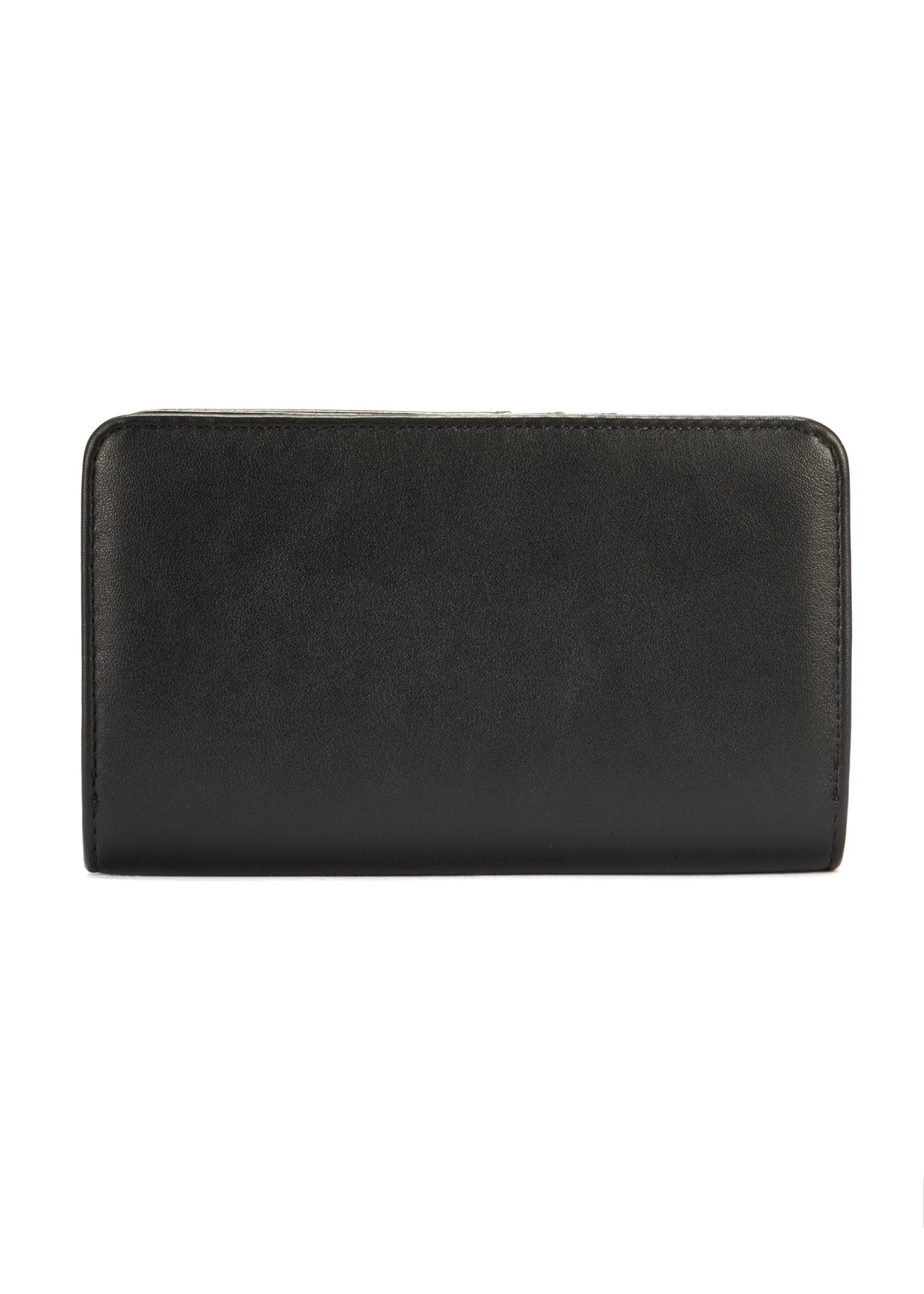 Black women's wallet with logo POREC-0362A-99(W25)