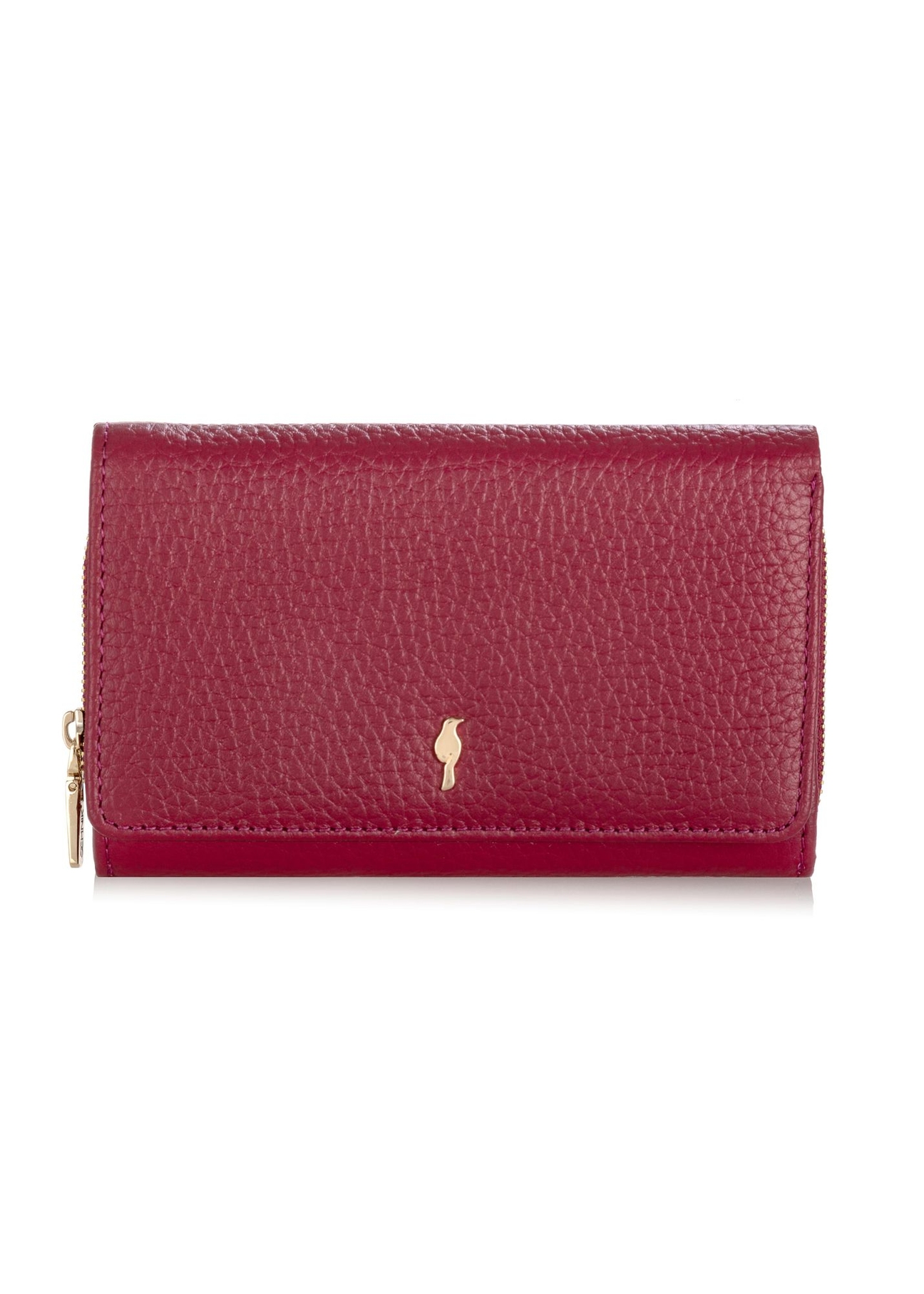 Large pink leather women's wallet PORES-0801B-34(W24)-01