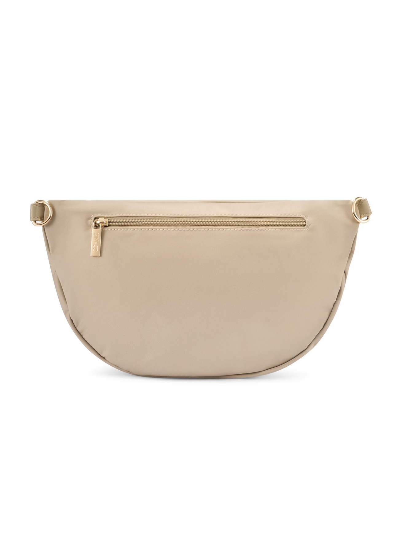 Beige large women's bag TOREN-0345-1A(W26) - product view from the back, on a white background.