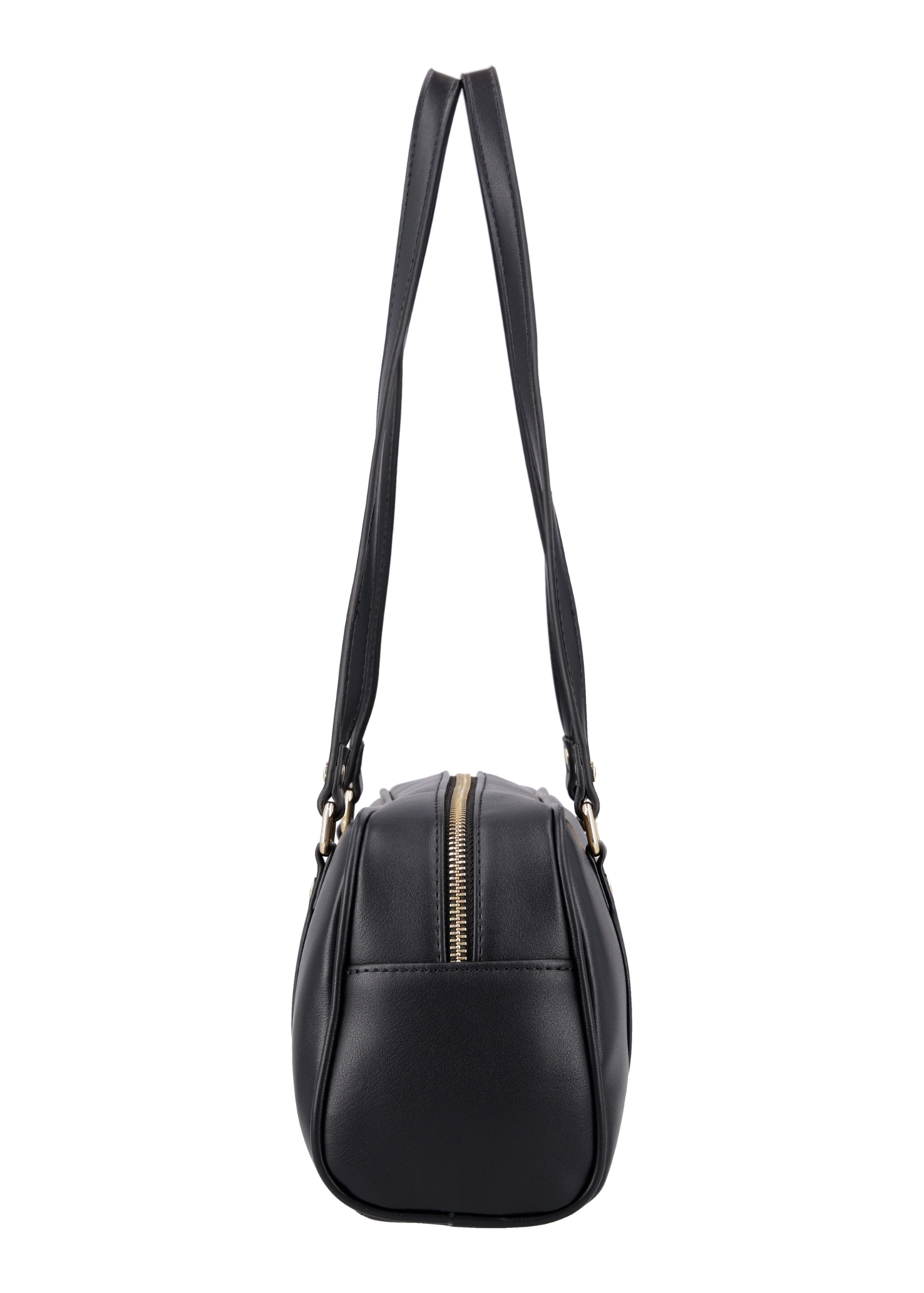 Black shoulder bag TOREC-1233-99(Z26), product view from the inside on a white background.