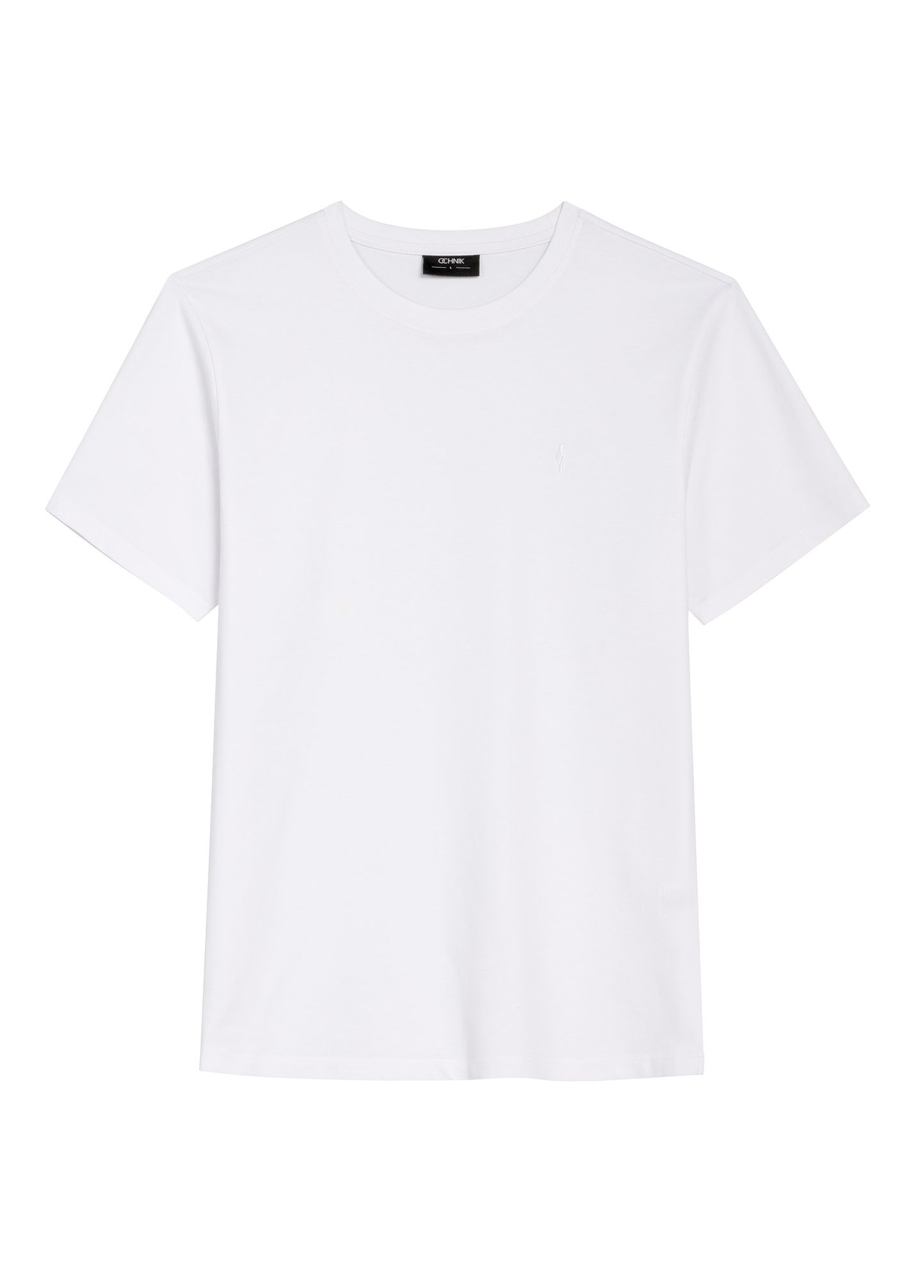 Men's white T-shirt TSHMT-0120-0A(Z26), front product view on white background.