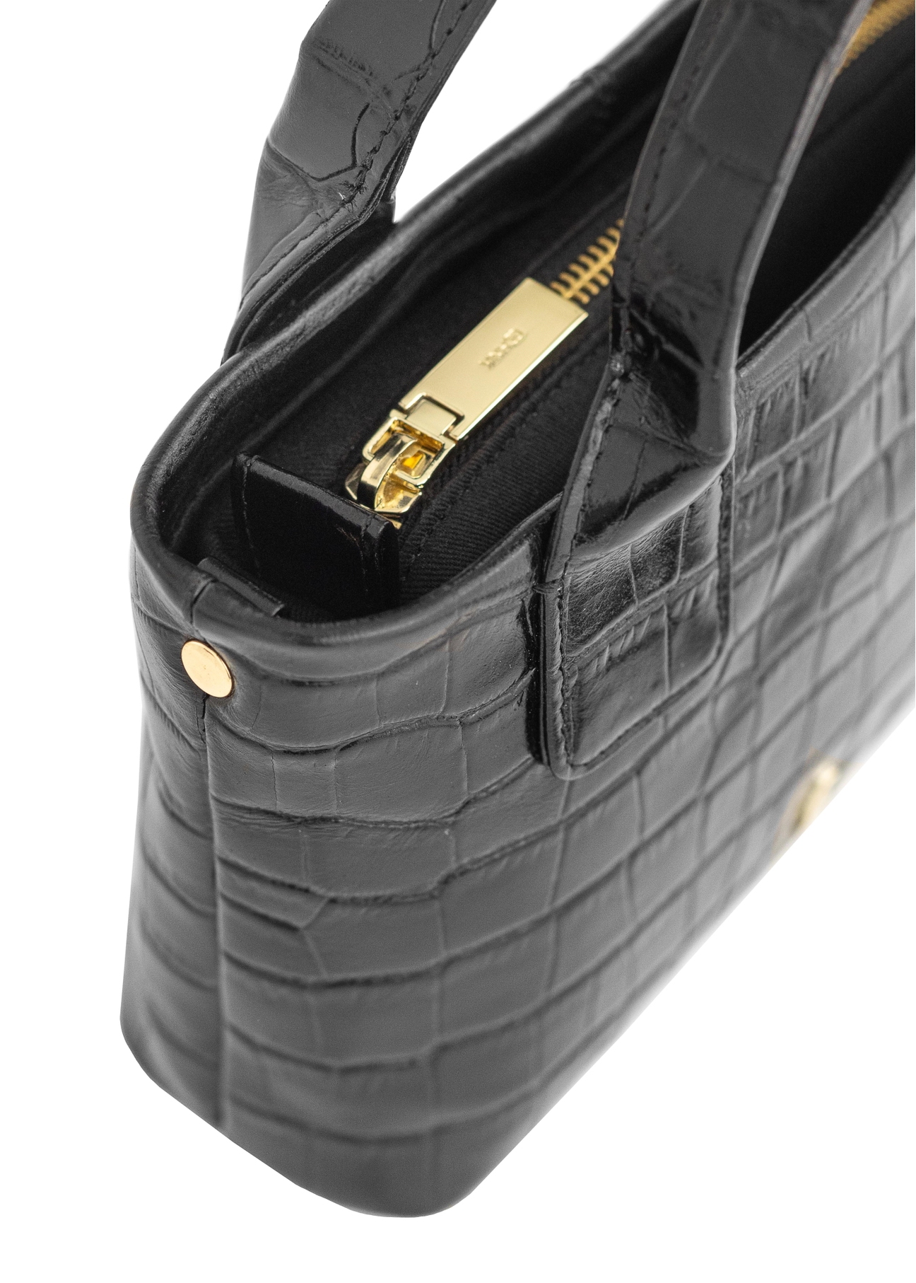 Small leather women's croco trunk TORES-1012-99(W24)-06