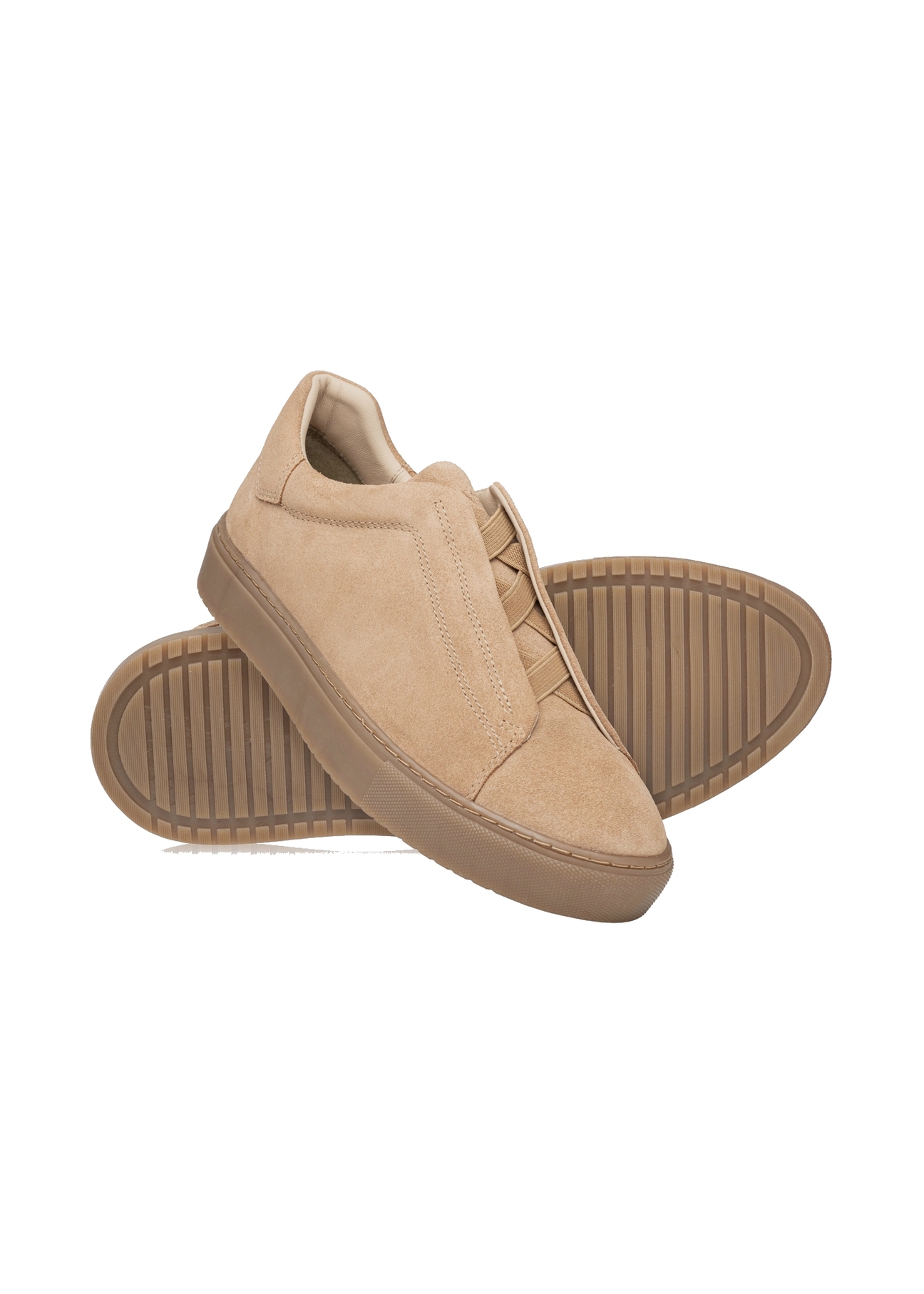 Beige suede men's shoes BUTYM-0530-1B(W26)
