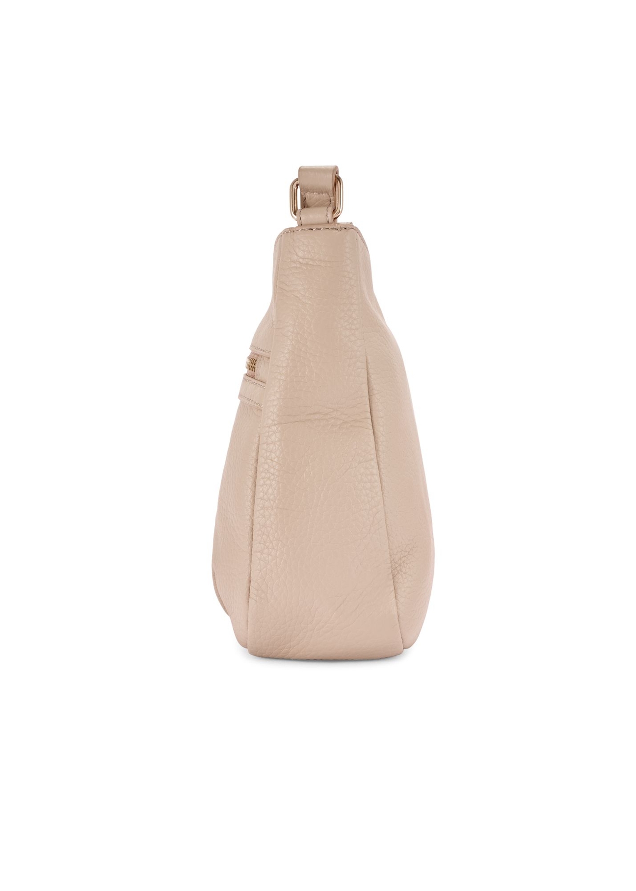 Beige women's shoulder bag TORES-1213-1B(W26) - side view of the product, on a white background.