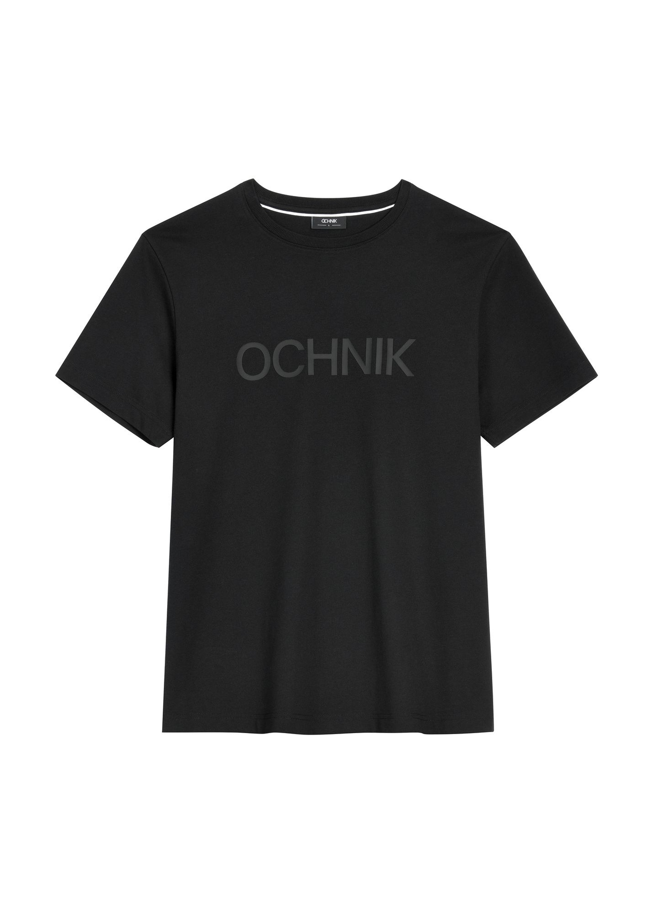 Men's black cotton T-shirt TSHMT-0154-99(Z26) - front product view, on a white background.