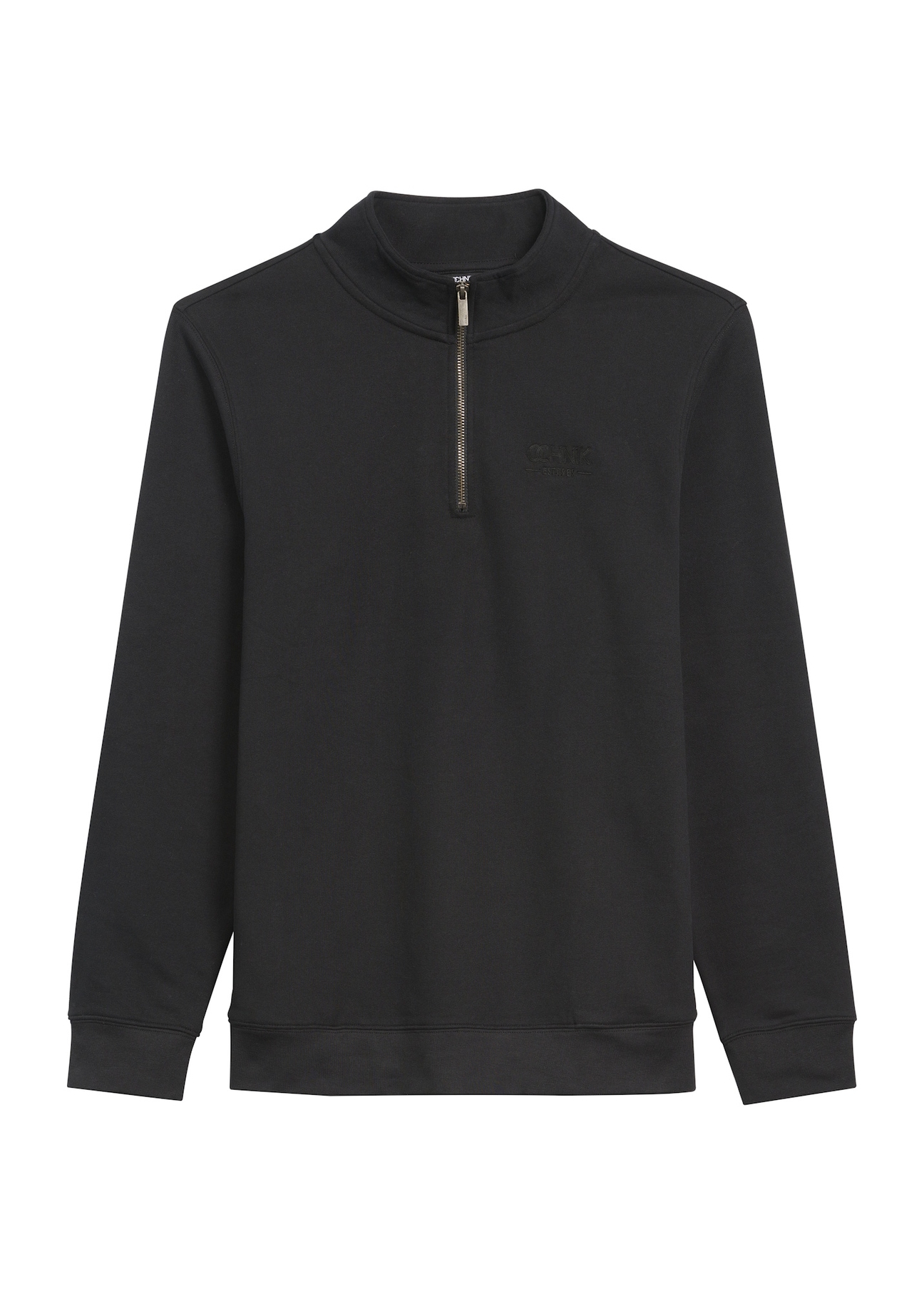 Black men's sweatshirt without hood BLZMT-0067-99(Z25)