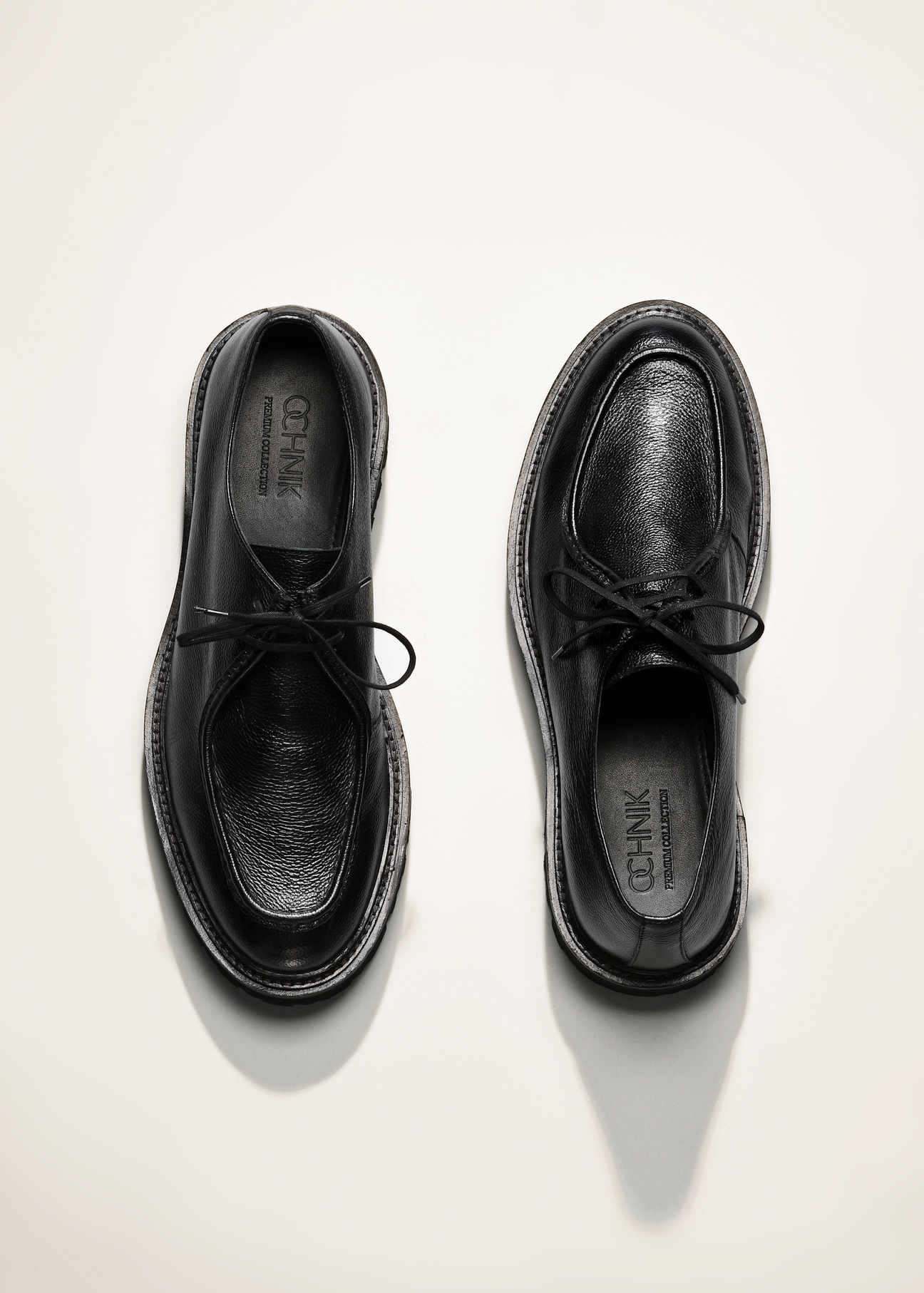 Black leather men's shoes BUTYM-0524-99(Z25)