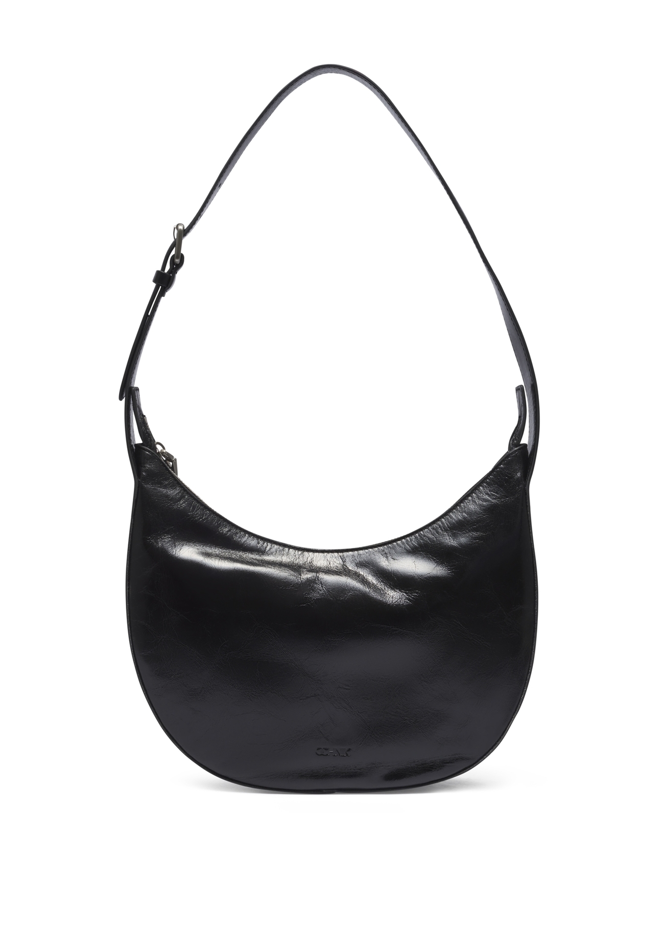 Women's glossy hobo bag TORES-1366-9F(Z26), front product view on white background.