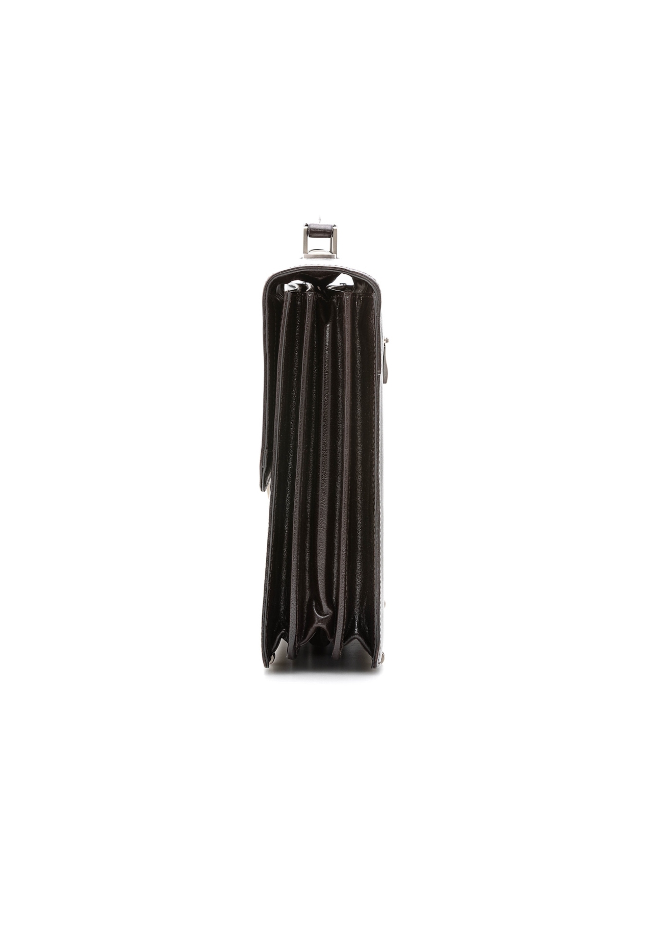 Men's leather briefcase TORMS-0478-89(Z25), side view of the product on a white background.