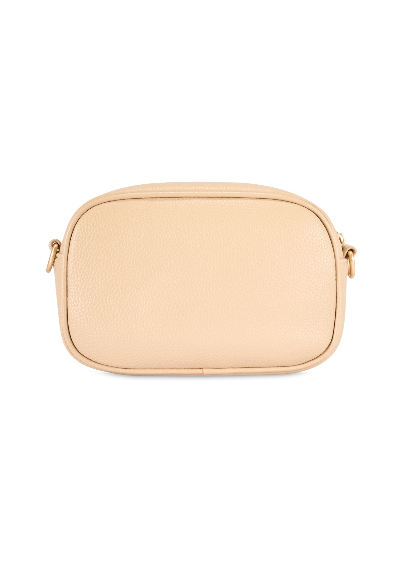 Small beige women's handbag TOREC-1174-1B(W26), product view from the back on a white background.