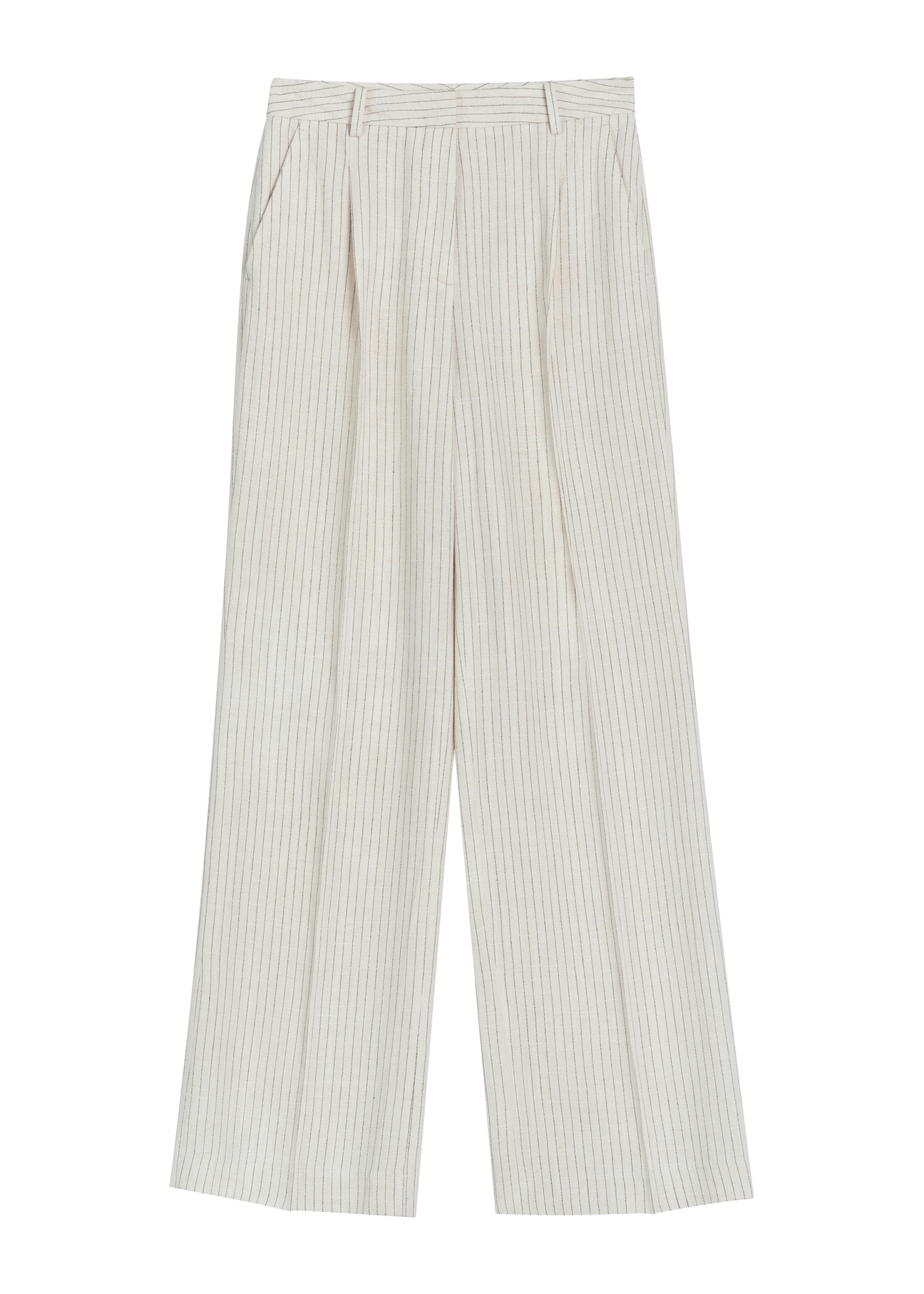 Women's wide striped trousers SPODT-0123-0P(W26)