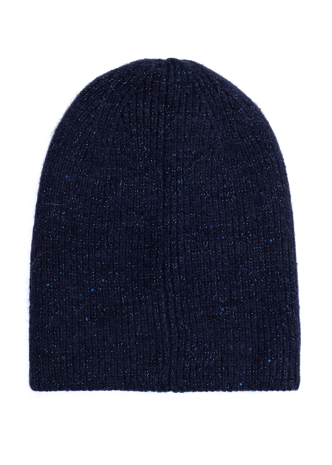 Navy blue women's hat CZADT-0209-69(Z25) - product view from the back on a white background.