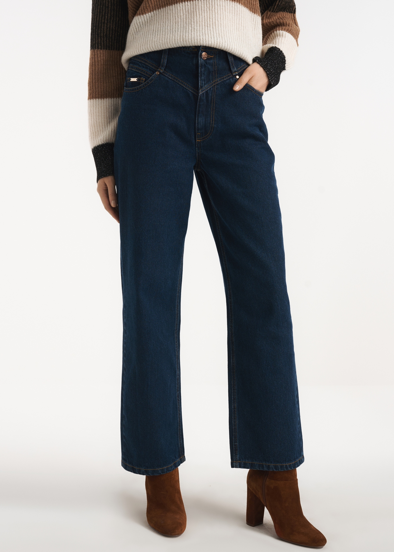 Women's straight leg jeans JEADT-0006-69(Z22)-01