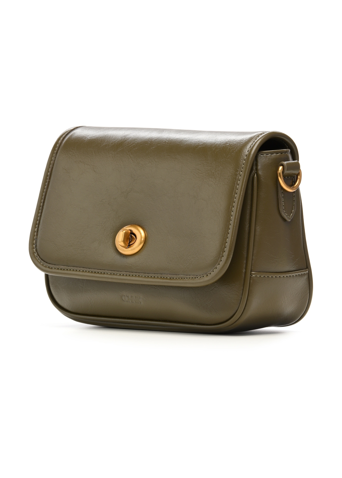 Small women's khaki handbag TOREC-1249-8D(Z26), diagonal product view on a light background.