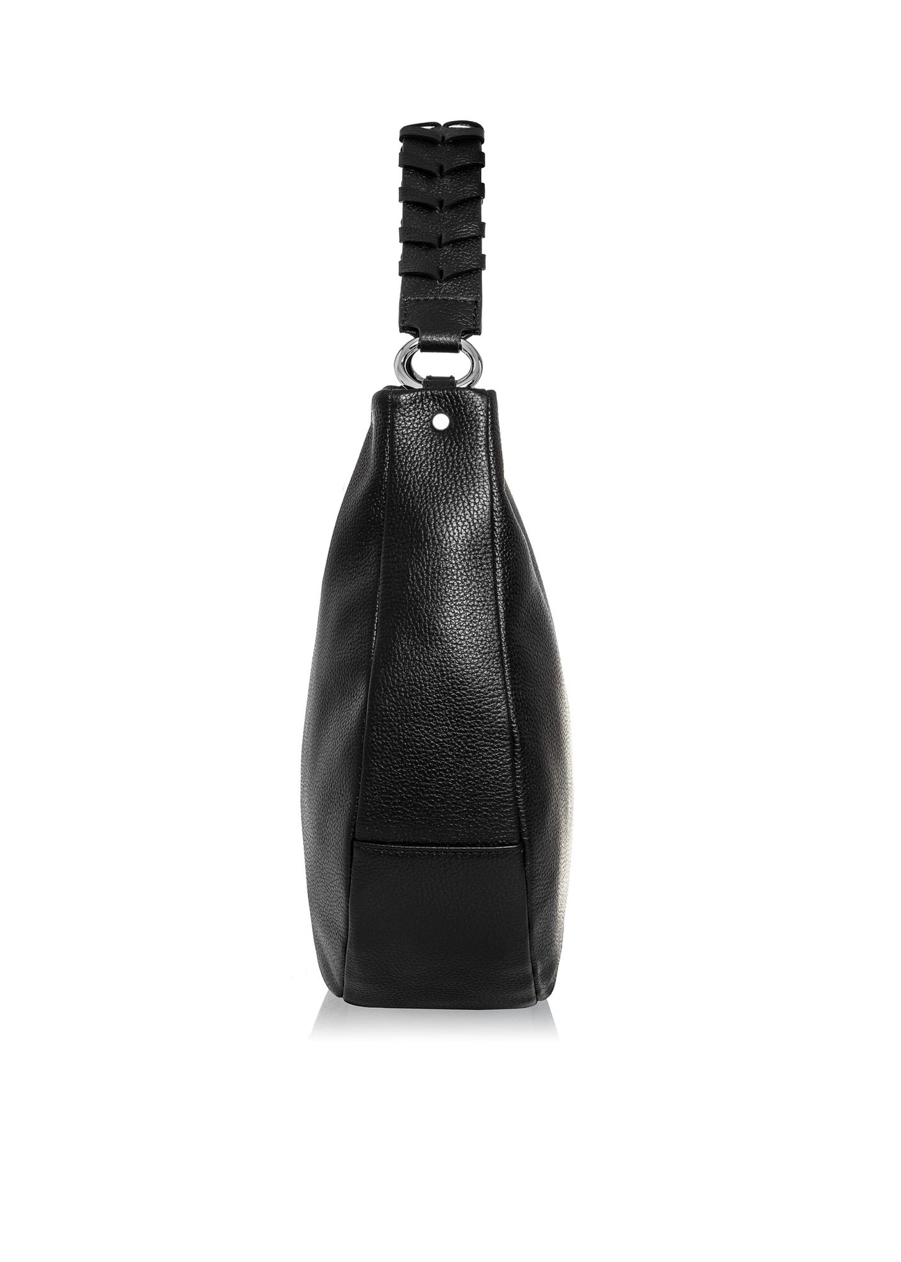 Women's semi-circular leather handbag TORES-0945-99(Z23)-03