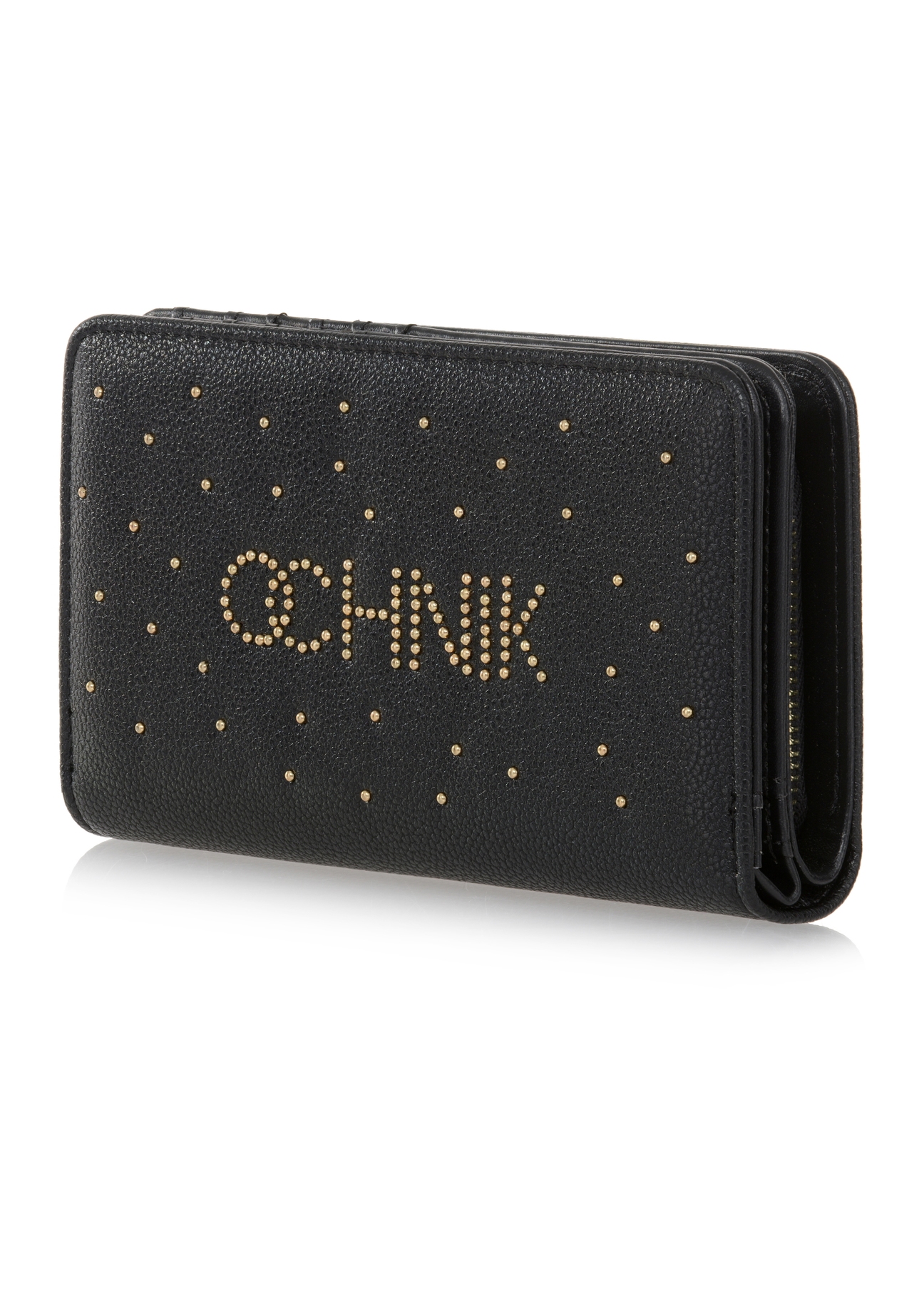 Black women's wallet with rhinestones POREC-0355-99(Z23)-03