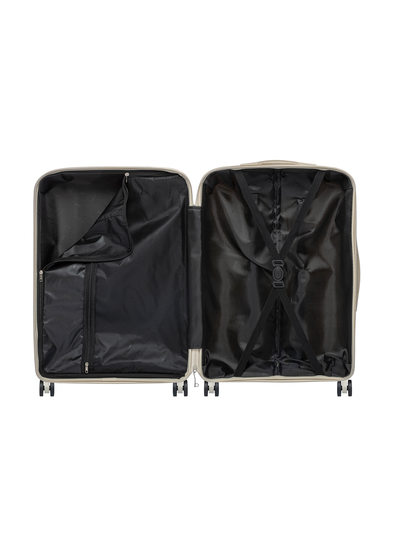 Medium suitcase on wheels WALPP-0022-0C-24(W26), product view from the inside on a white background.