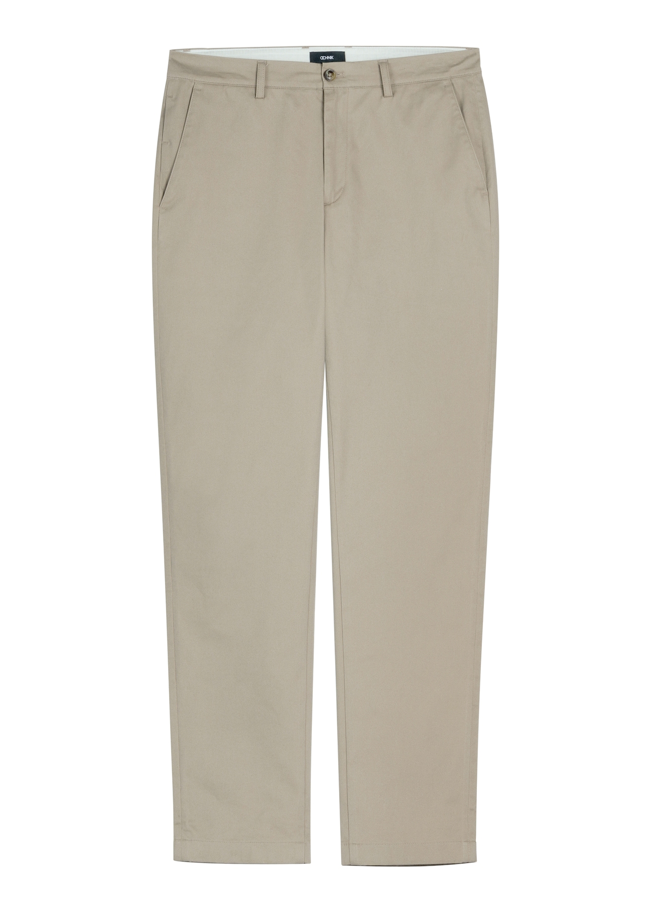 Dark beige men's trousers SPOMT-0121-1K(W26)