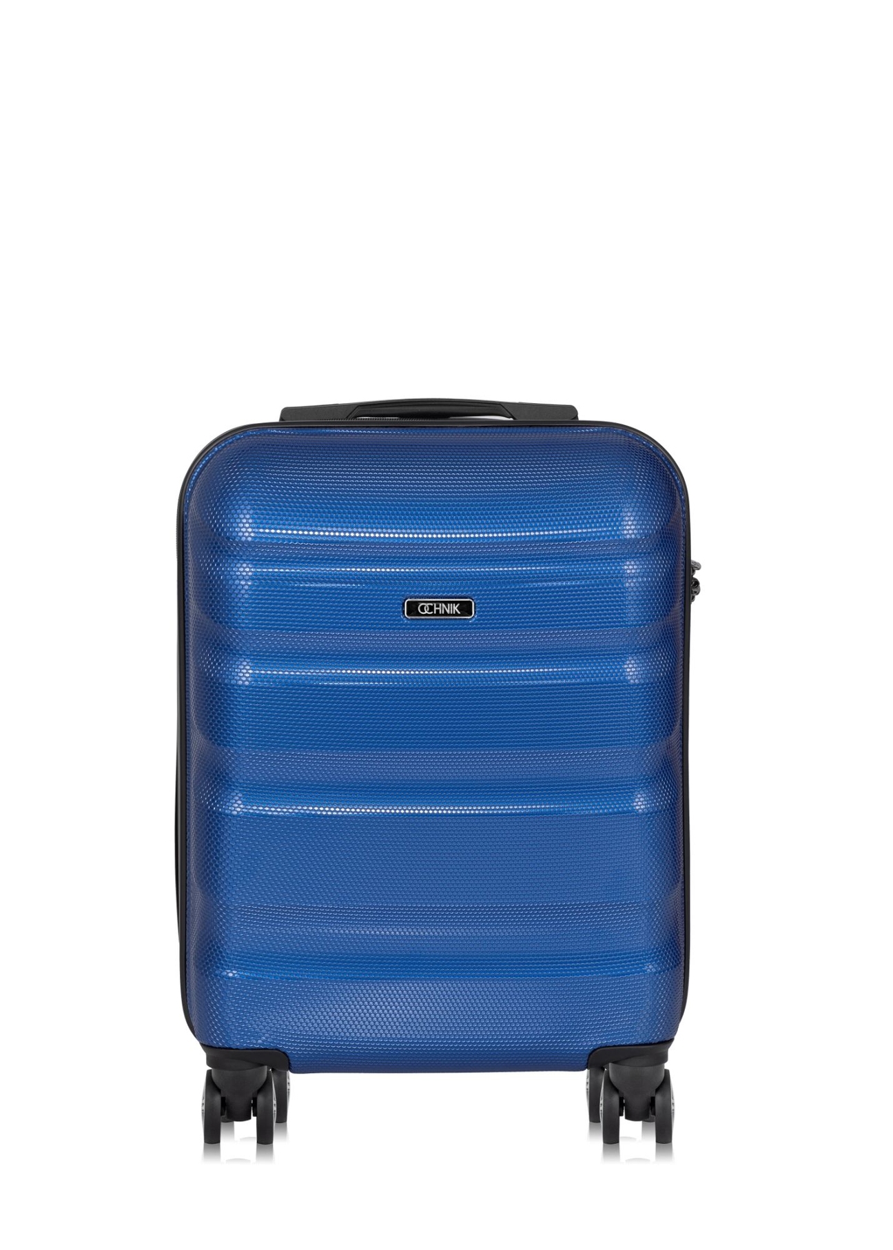 Small suitcase on wheels WALPC-0012-7C-19(W26), front view of the product on a white background.