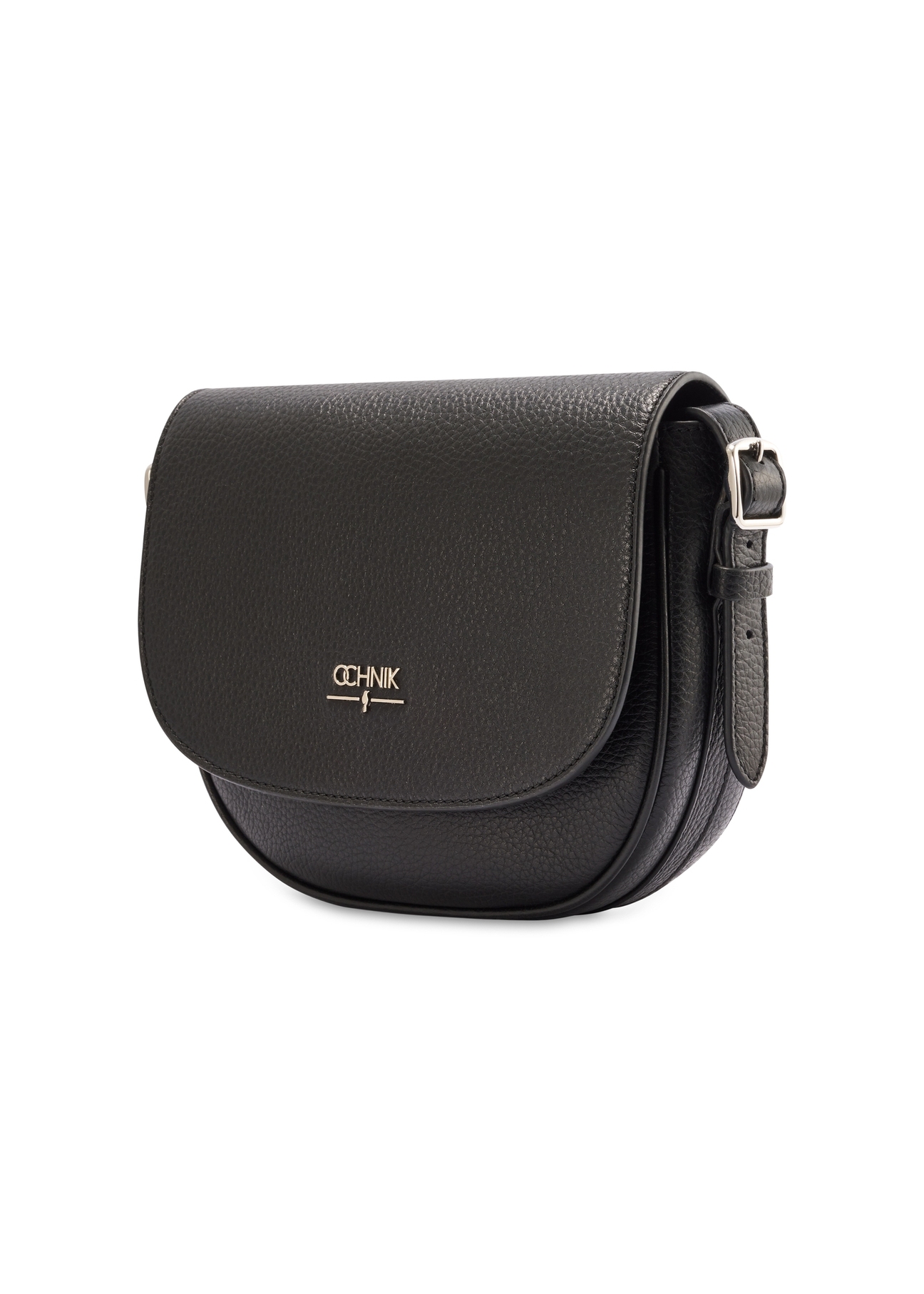 Women's black pebbled messenger bag TORES-1122D-99(Z25)