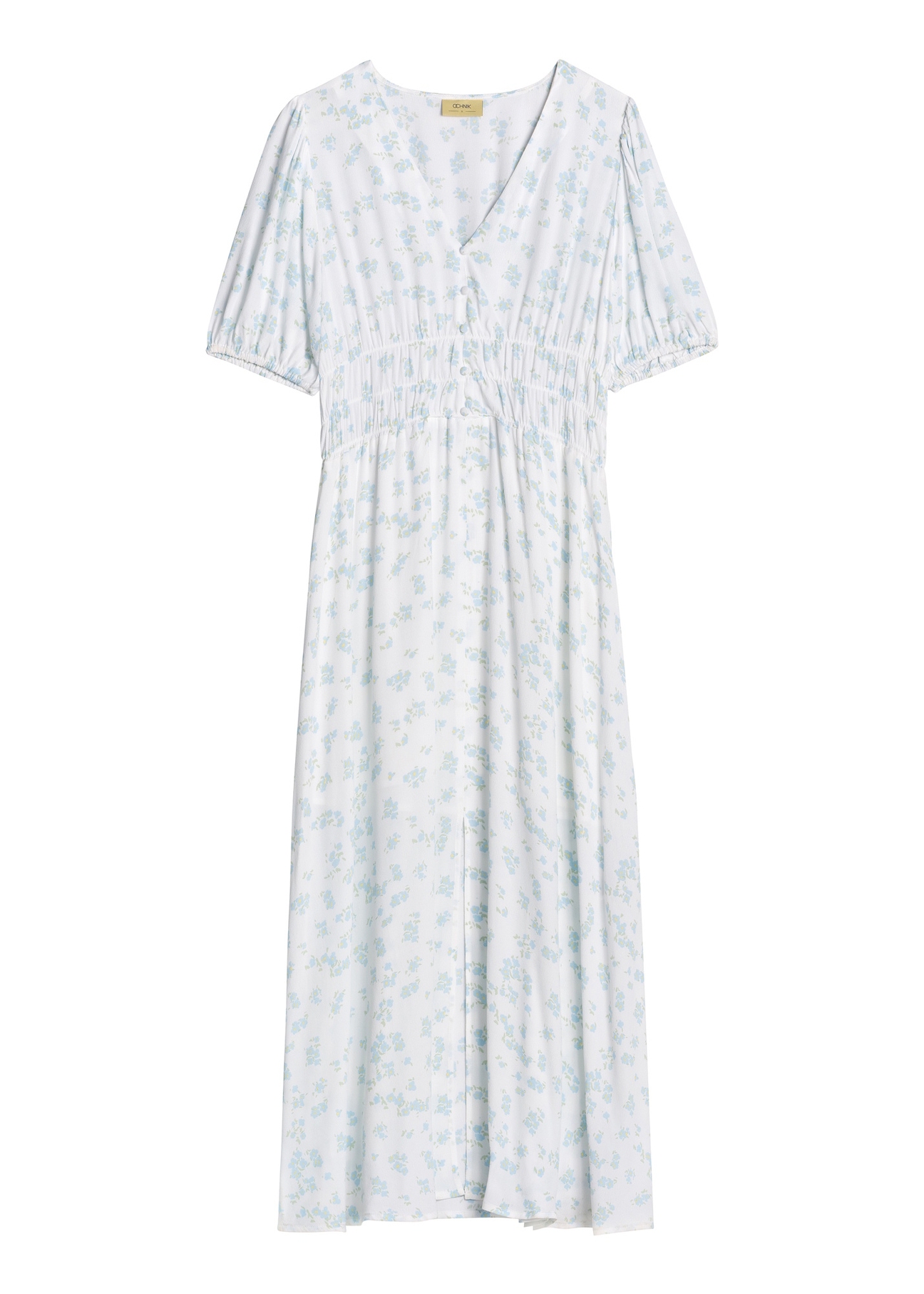 Long white floral dress SUKDT-0191-7P(W26)