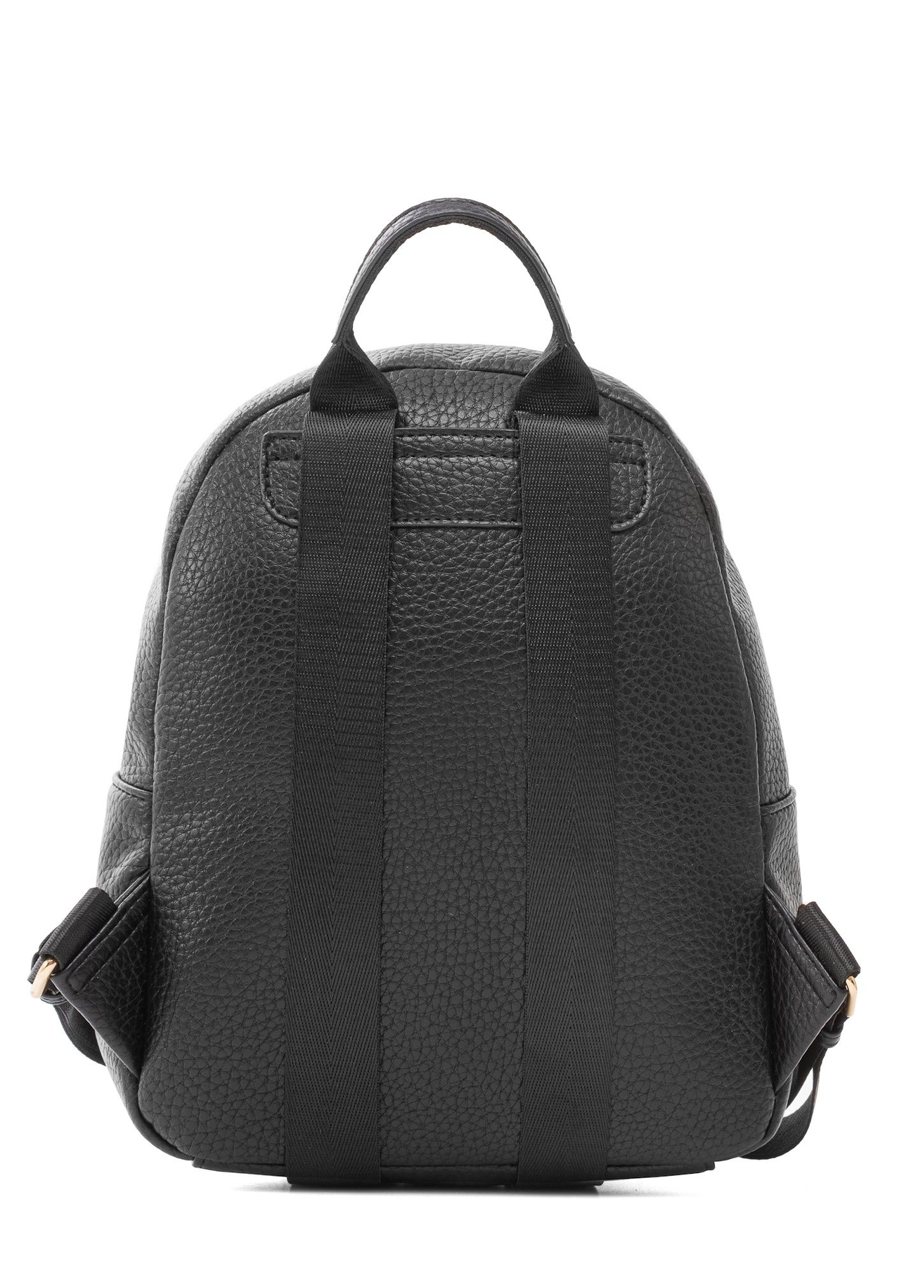 Black women's backpack TOREC-0996A-99(Z25), product view from the back on a white background.