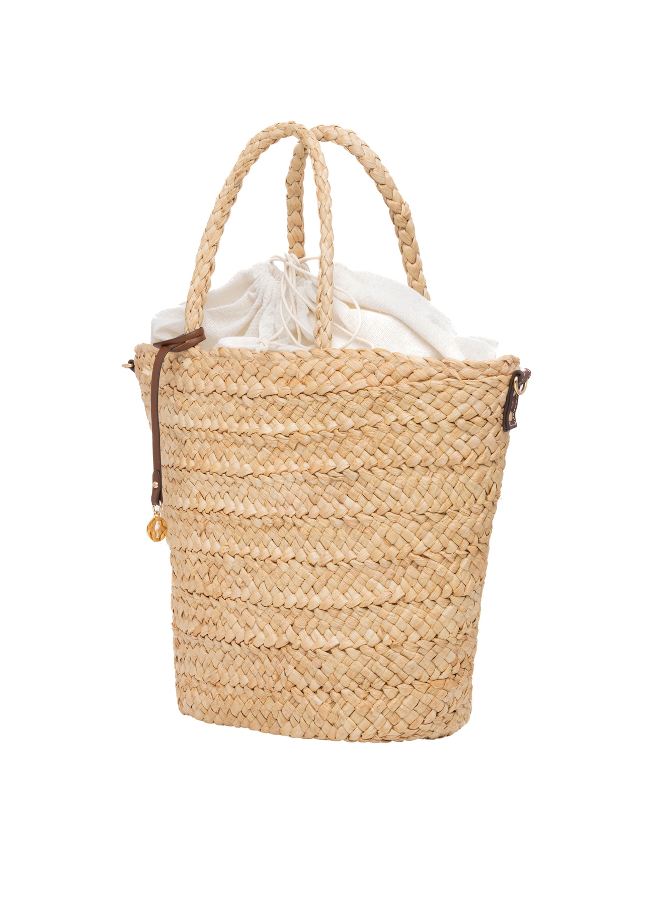 Women's straw shopper bag TOREC-0939-1E(W26), diagonal product view on a white background.