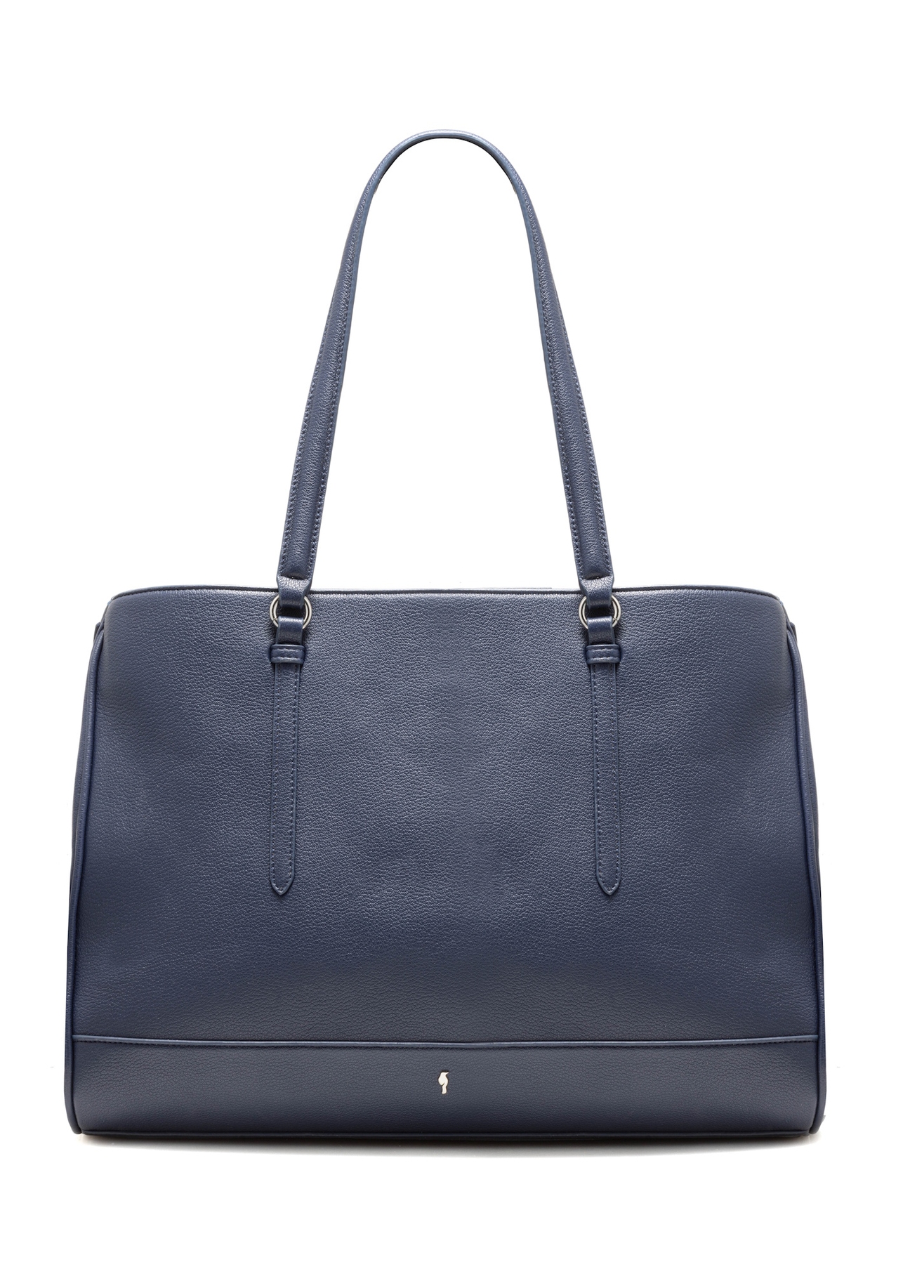 Large navy blue women's bag TOREC-1064-69(Z25), front product view on white background.