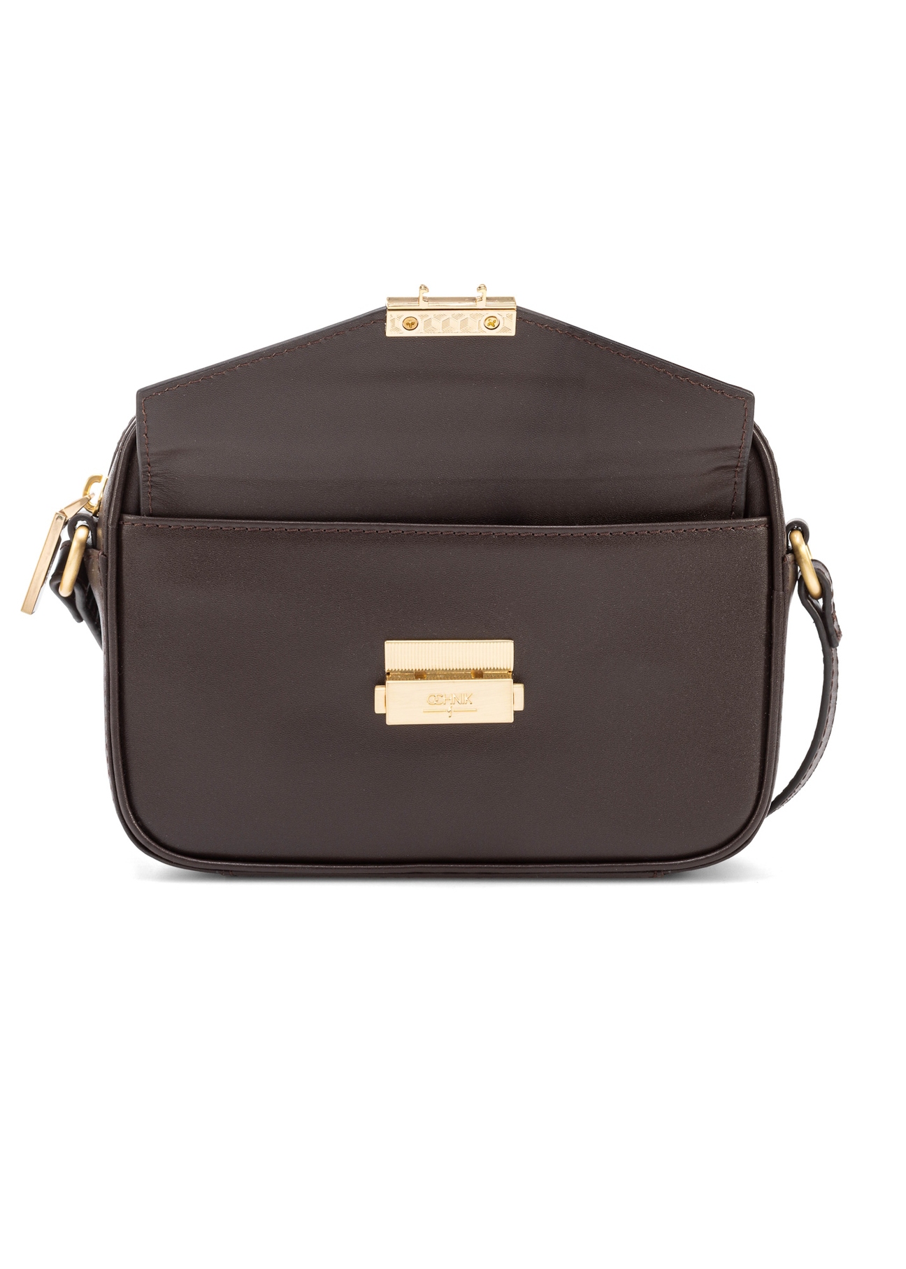 Leather small women's handbag TORES-1201-89(Z25), product view with open flap on white background.
