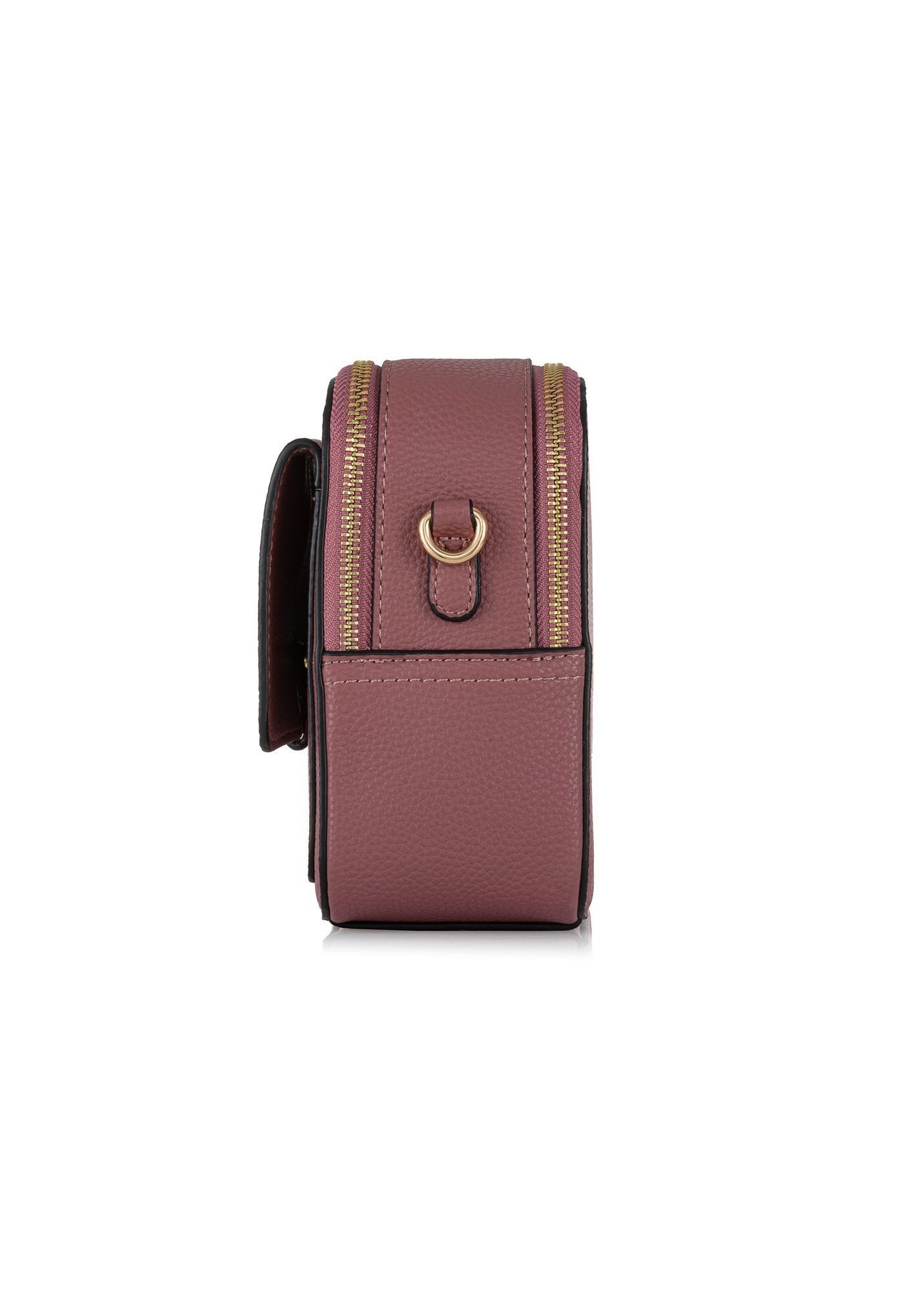 Women's dark pink messenger bag TOREC-0405-5C(Z26), side view of the product on a white background.