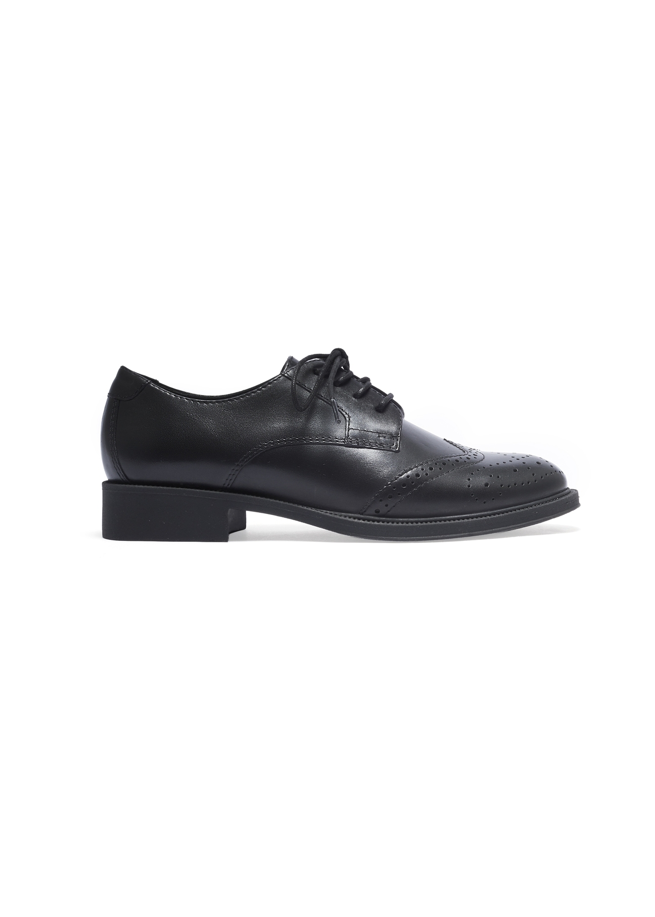 Black leather women's shoes BUTYD-1283-99(Z26)