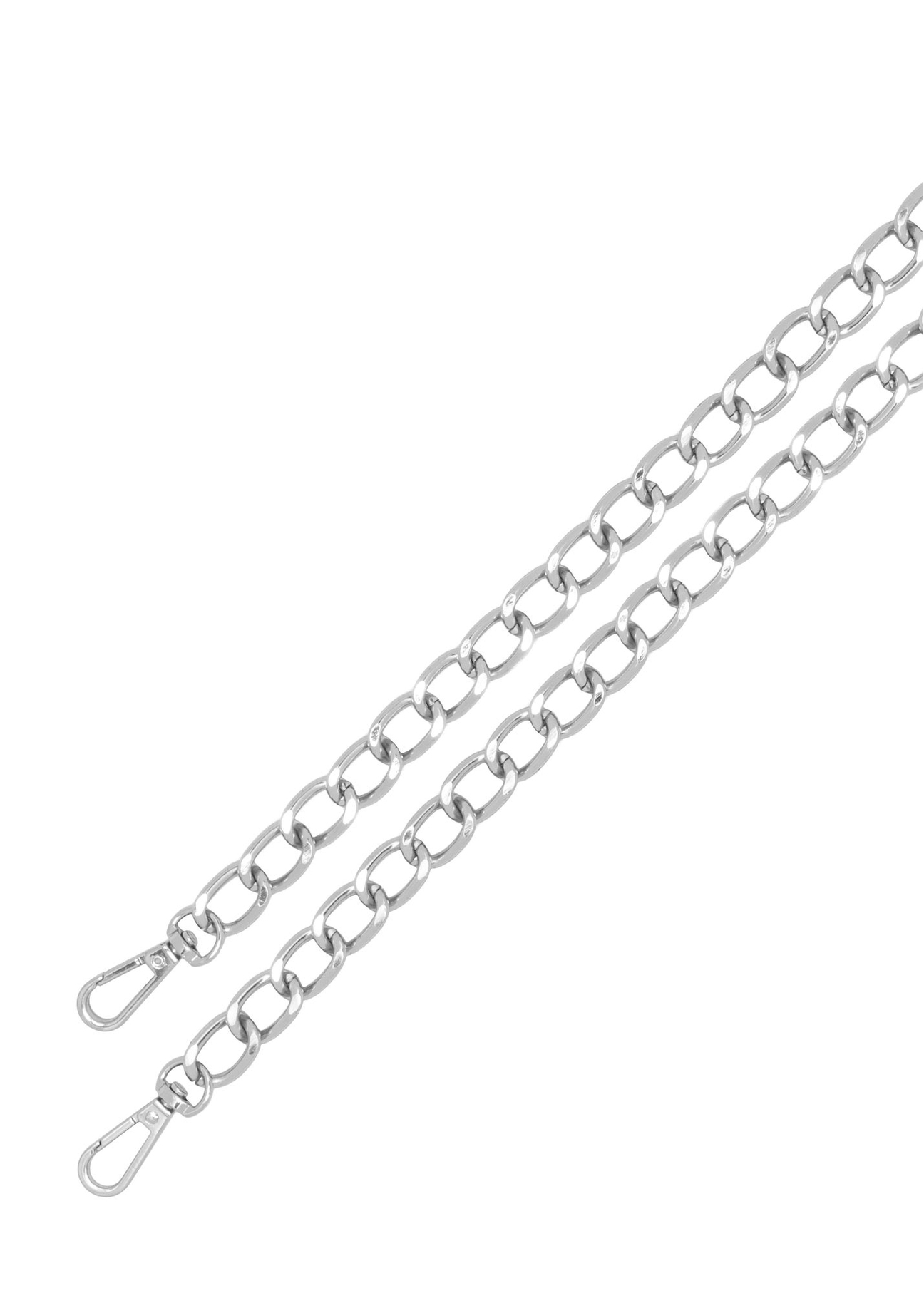 Black shoulder bag with chain TORES-1387-99(Z26) - close-up detail, on white background.