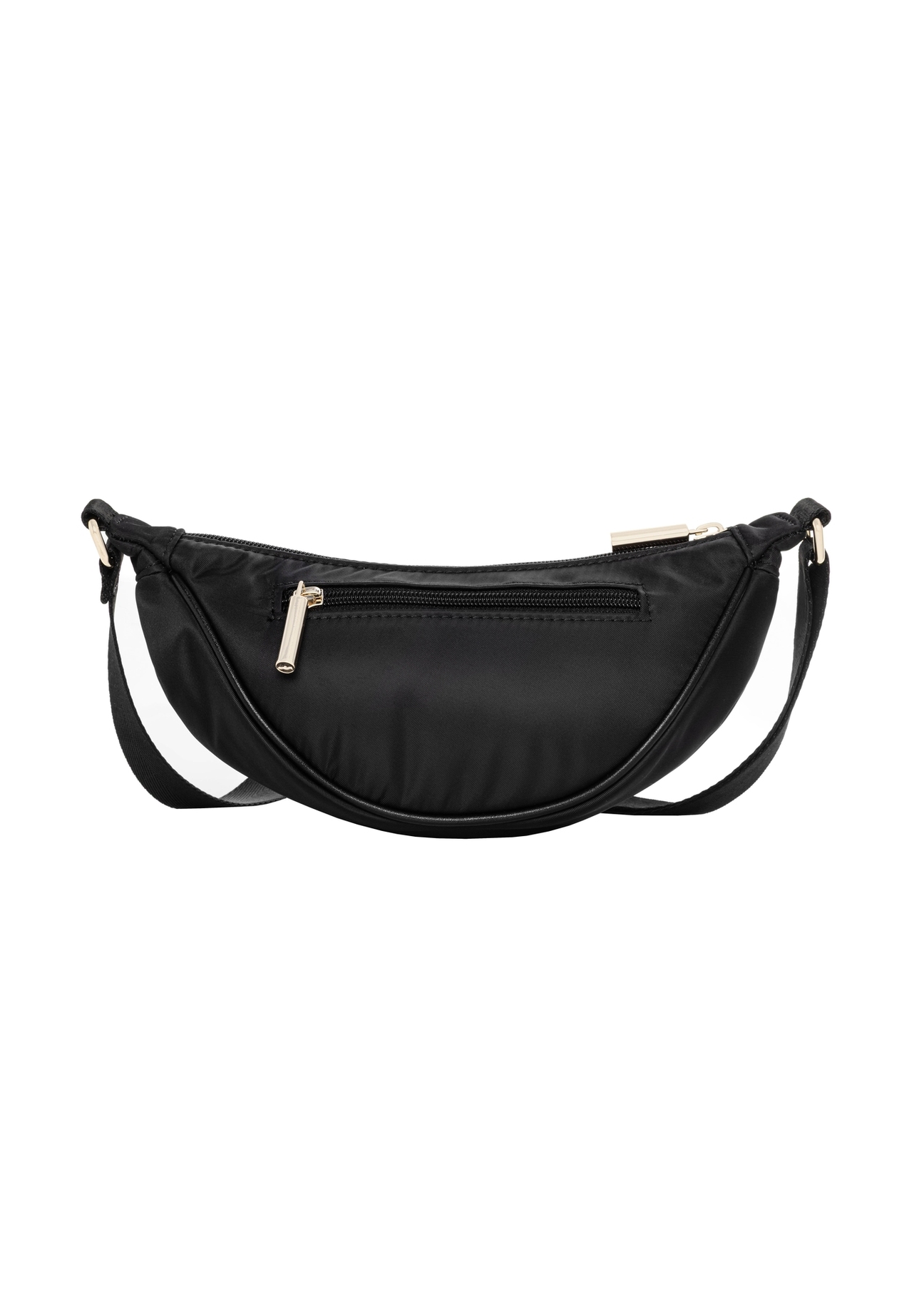 Black small women's bag TOREN-0351-99(Z26), back view of the product on a white background.