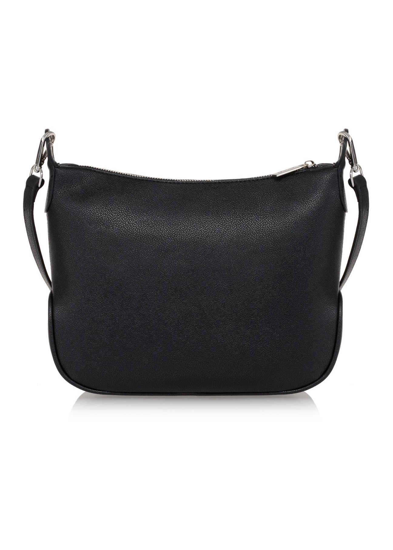 Black women's hobo style handbag TOREC-0829A-99(Z25) - product view from the back on white background.
