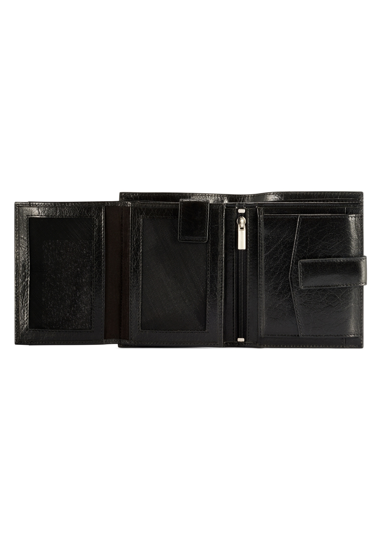 Large men's leather wallet PORMS-0678-99(W26), product view inside on white background.