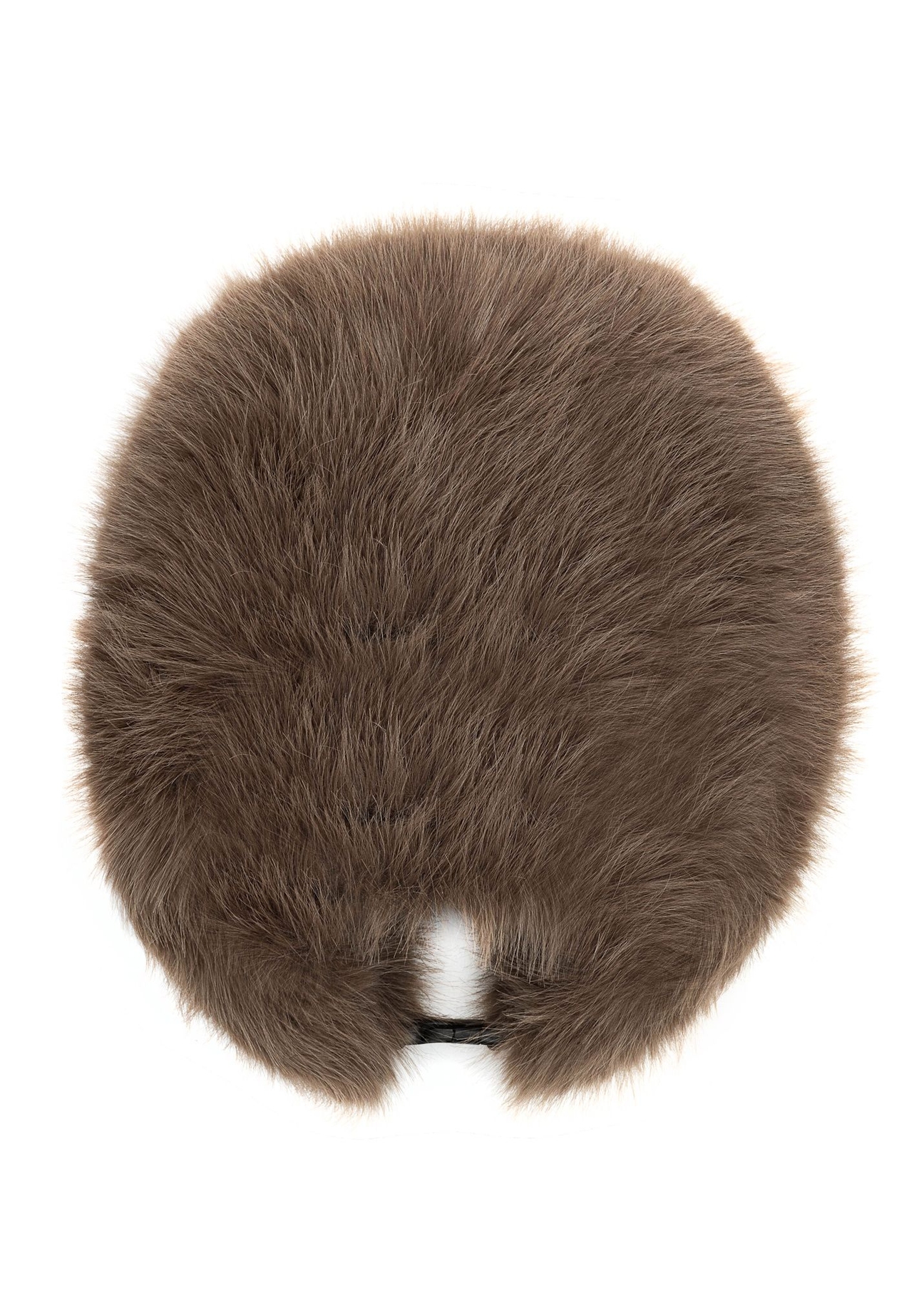 Brown women's earflap hat CZADF-0047-89(Z25) - product view from above on a white background.