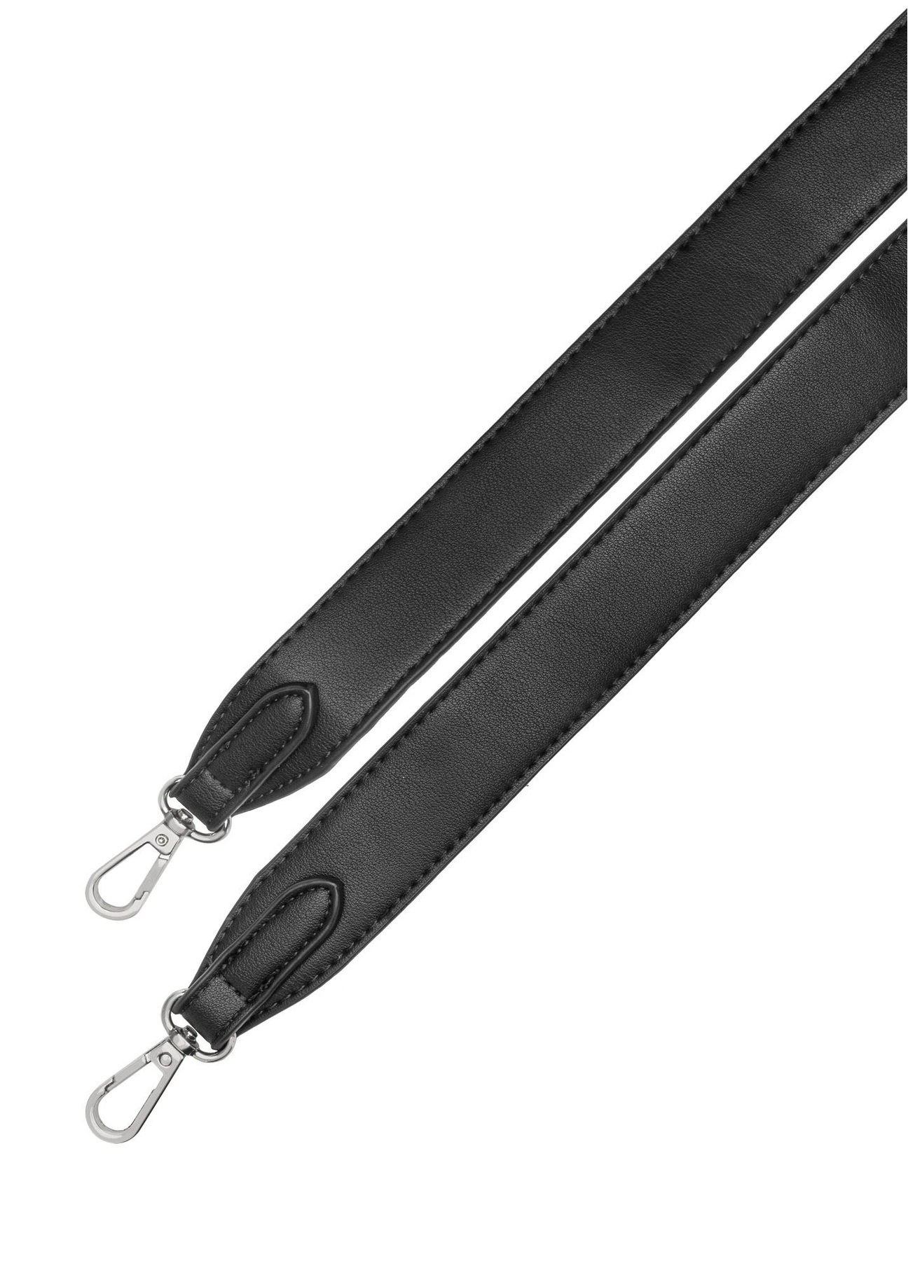 Black rectangular women's messenger bag TOREC-0930B-99(Z25), view of the product stripes on a white background.