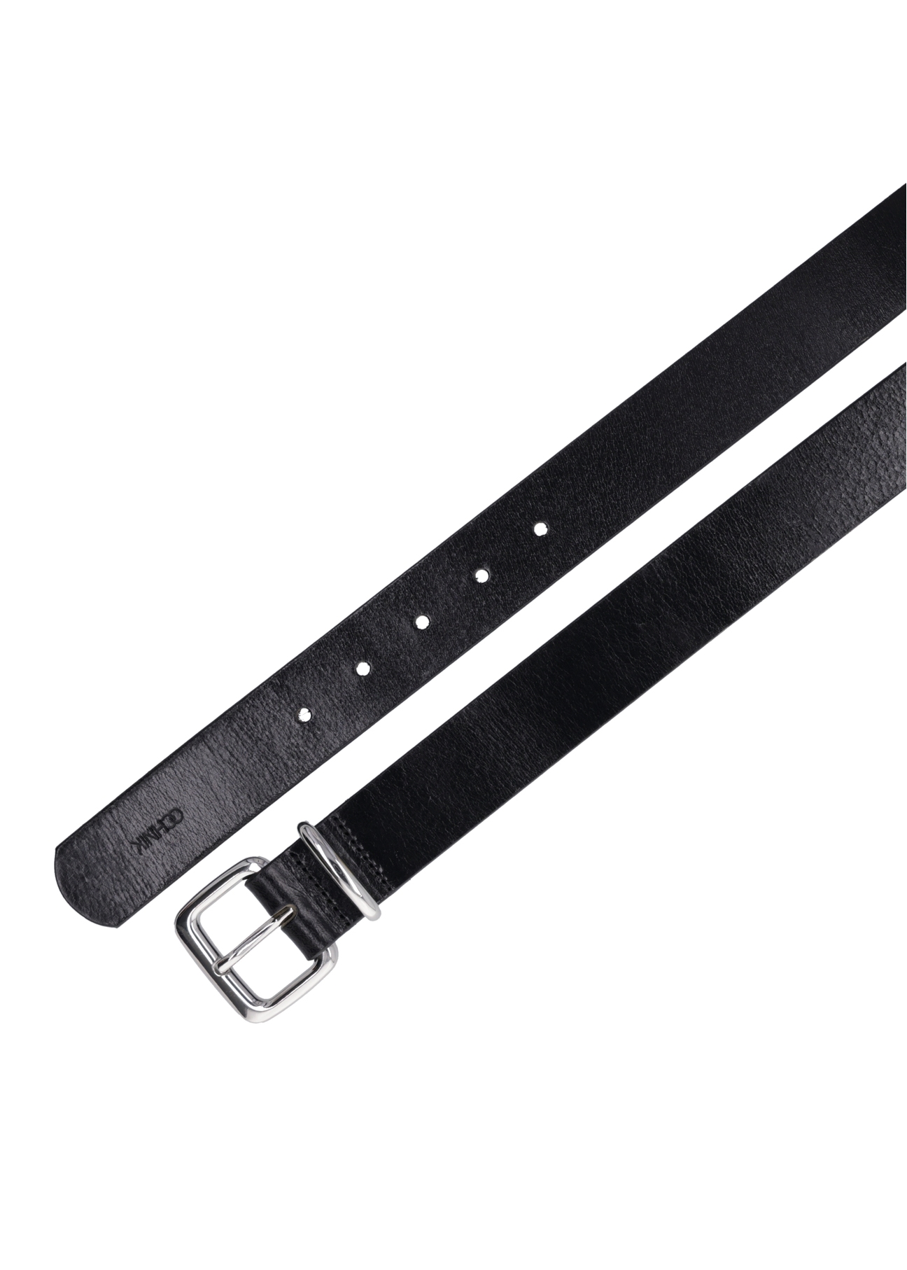 Women's leather belt PASDS-0312-99(Z24), product view from above on white background.