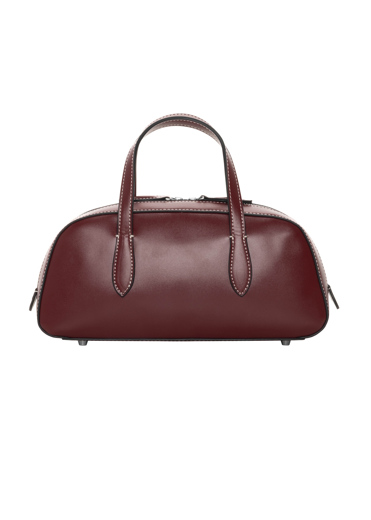 Small dark red women's handbag TOREC-1382-4C(Z26), rear view on a white background.
