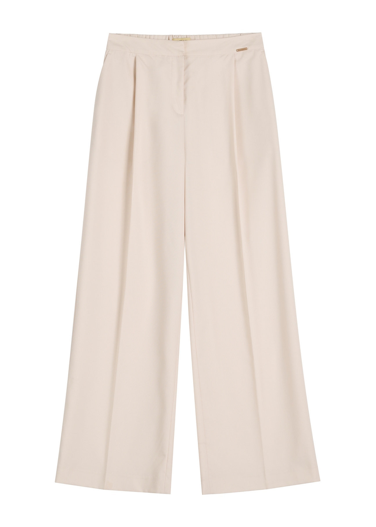 Light beige women's trousers SPODT-0119-1A(W26), front product view on white background.