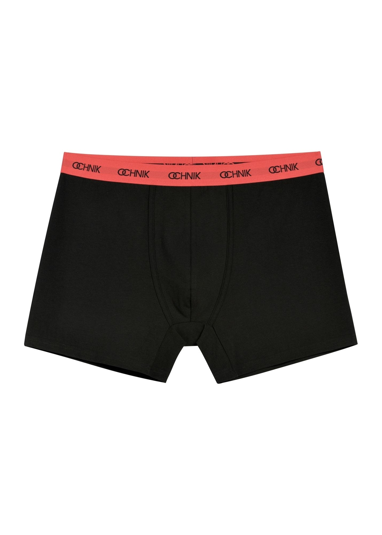 Three-pack of colorful men's boxer shorts ZESMB-0001A-15(KS), front product view on white background.