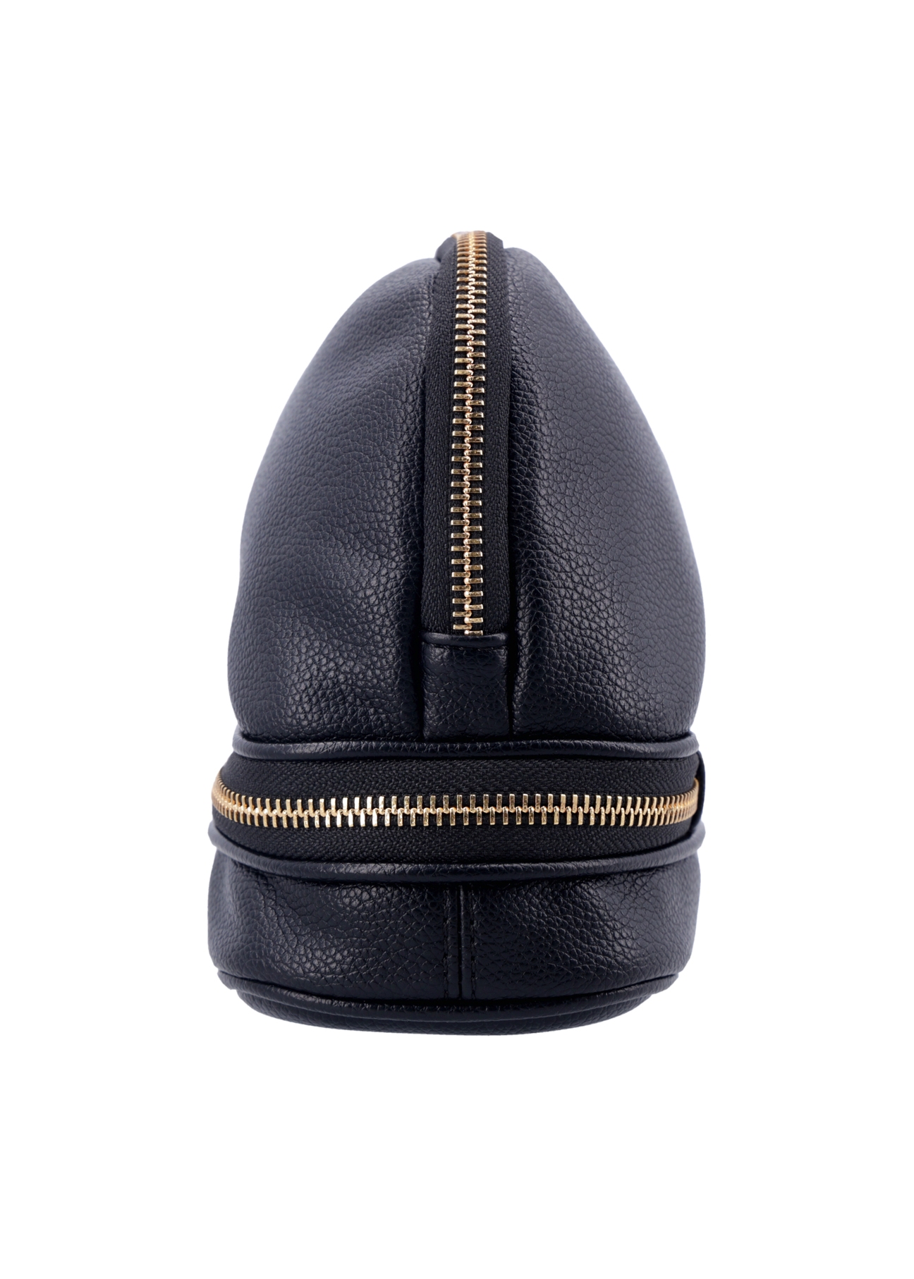Black women's cosmetic bag TOREC-1348-9I(Z26), side view of the product on a white background.